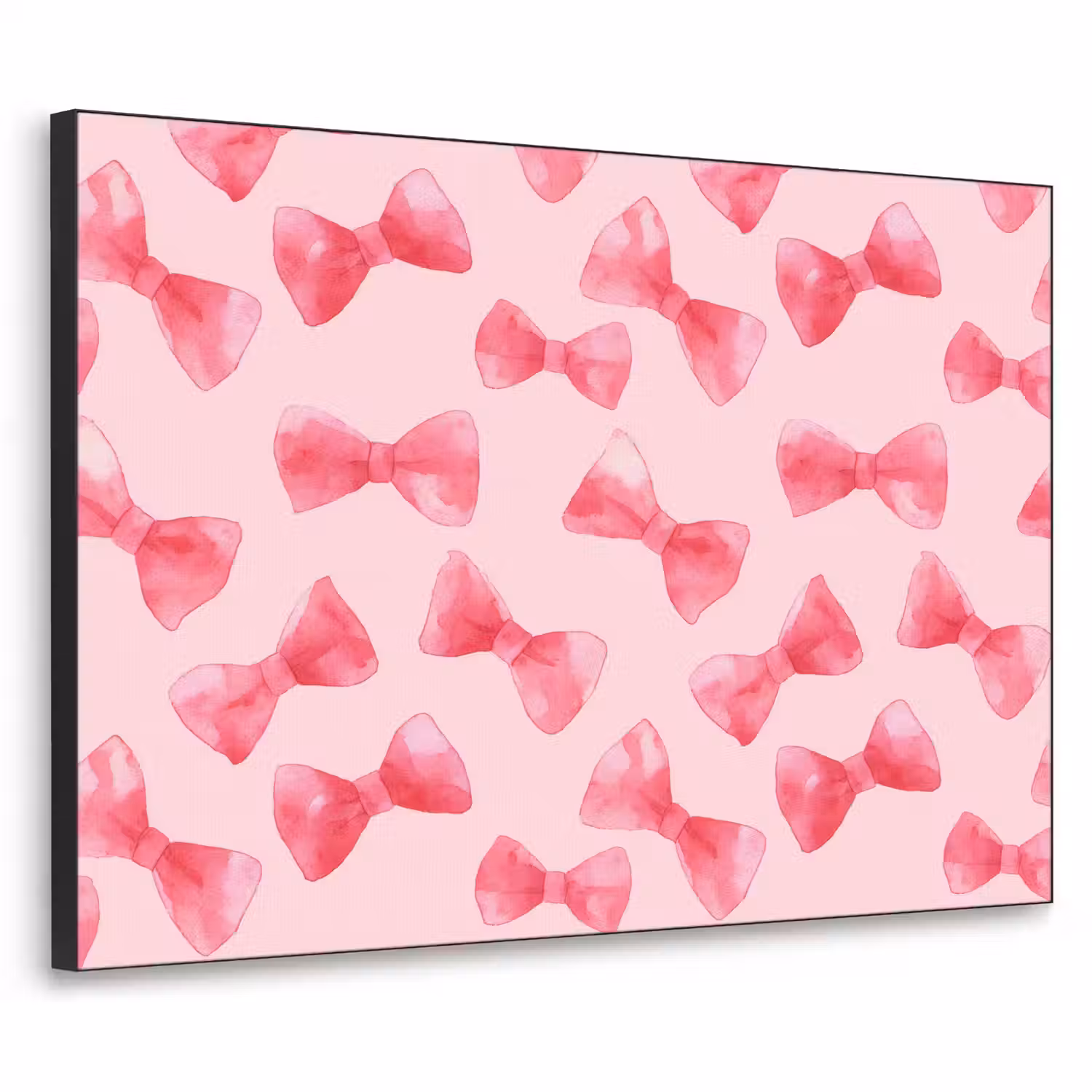 Strikken - Aquarel - Roze Textielframe zwart klein 947 -3d