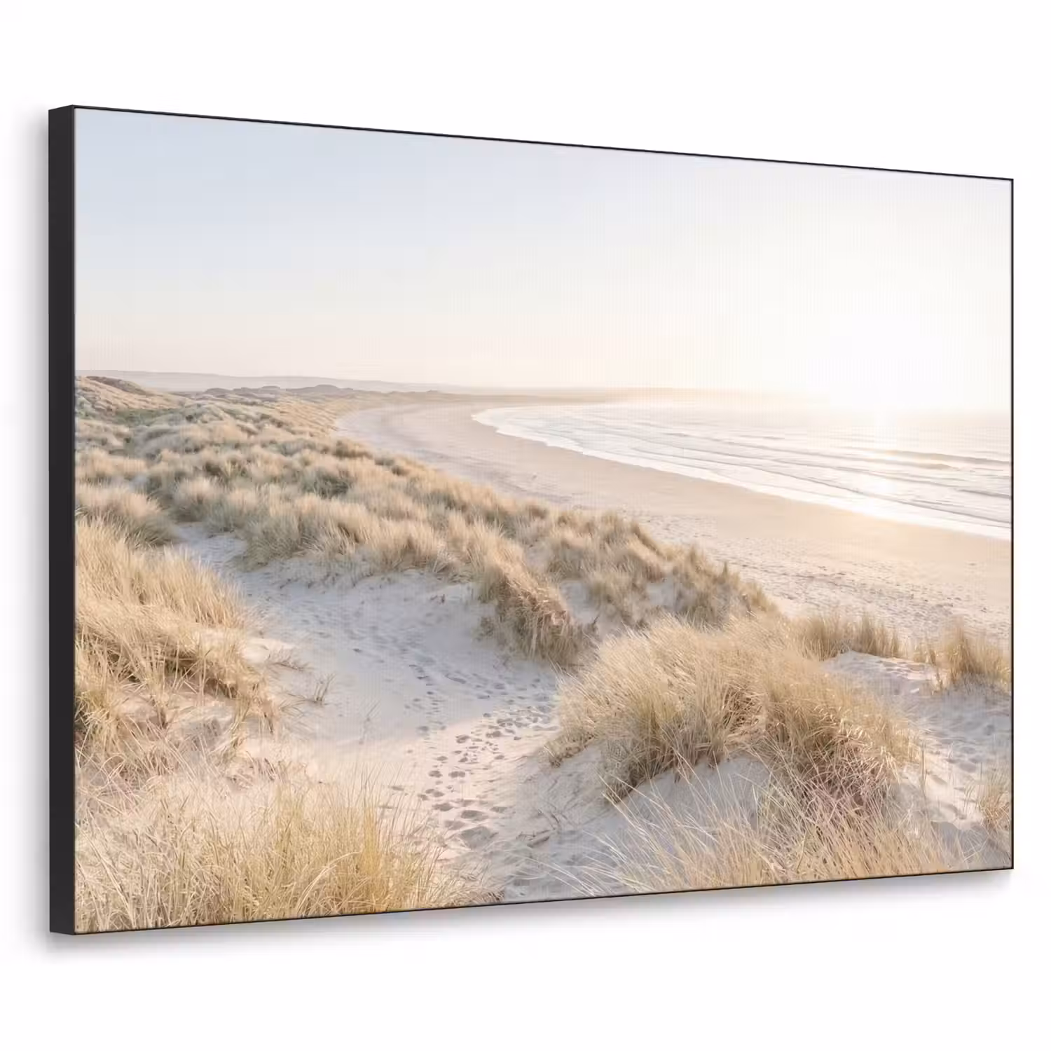 Duinen - Strand - Beige Textielframe zwart klein -3d