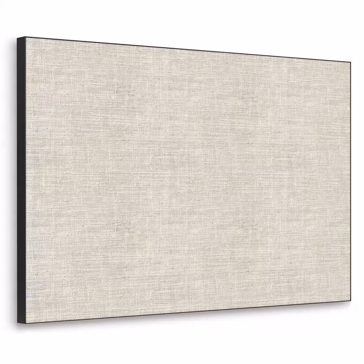 Linnen - Textuur - Beige Textielframe zwart klein 947 -3d