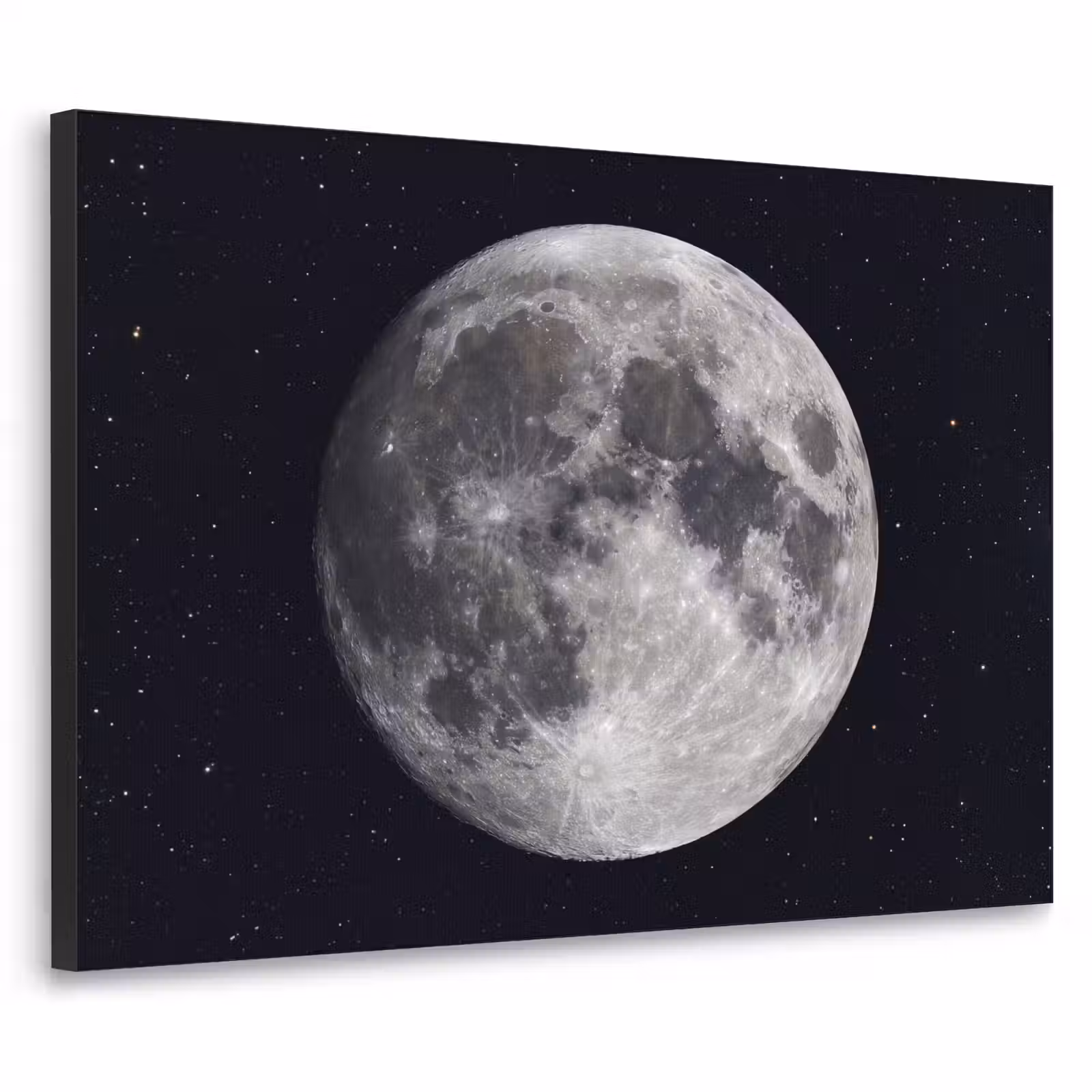 Art Frame - Moon - Stars - Space - Maan - Sterren - Ruimte Textielframe zwart klein