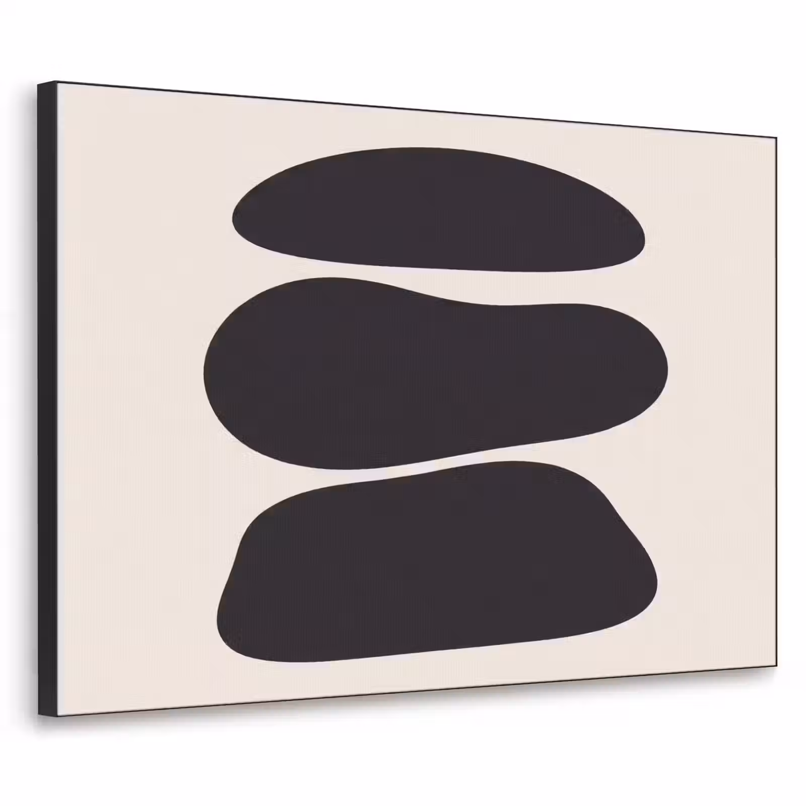Art Frame - Shapes - Organic - Black - Vormen - Organisch - Zwart Textielframe zwart klein