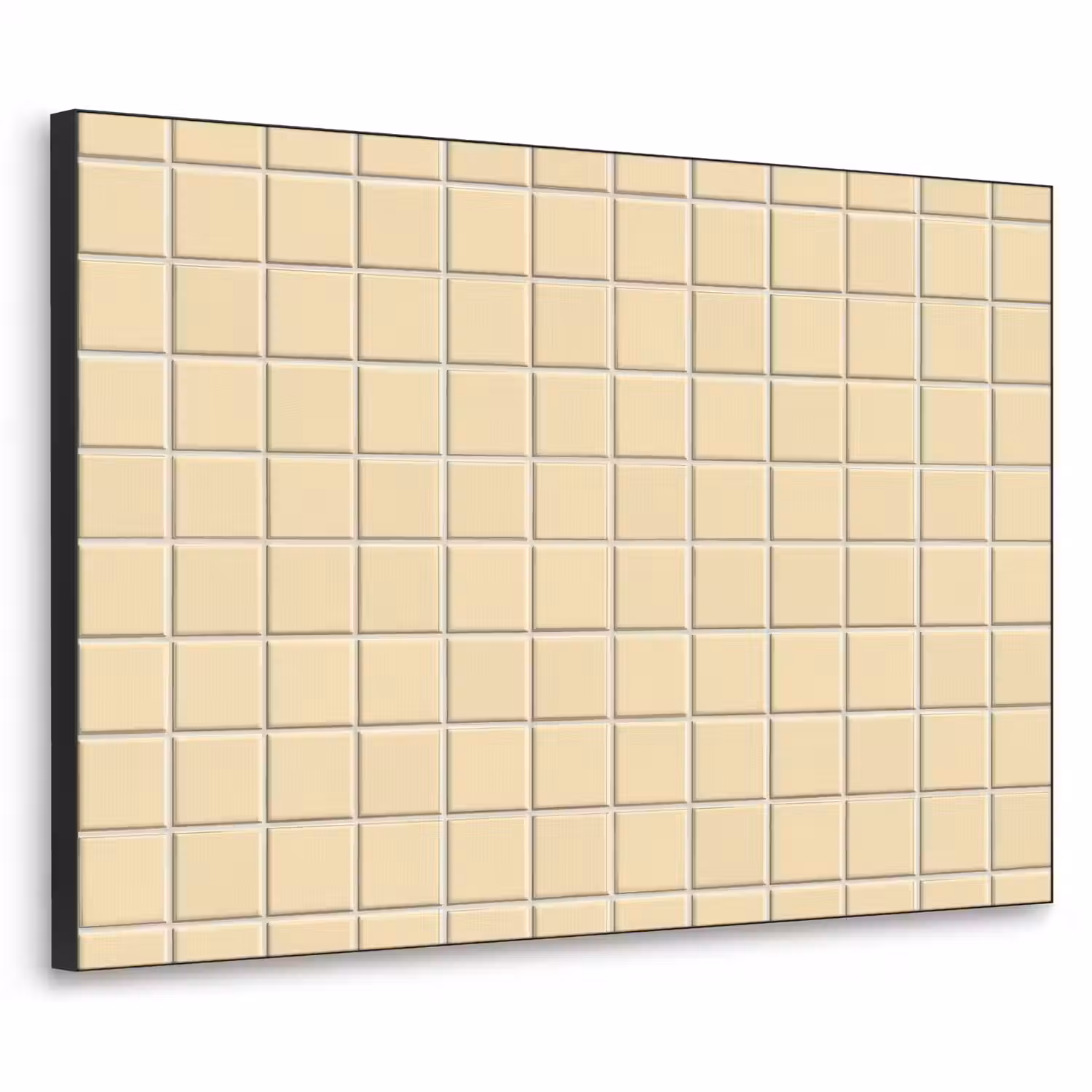 Tegels - Patroon - Crème Textielframe zwart klein 947 -3d