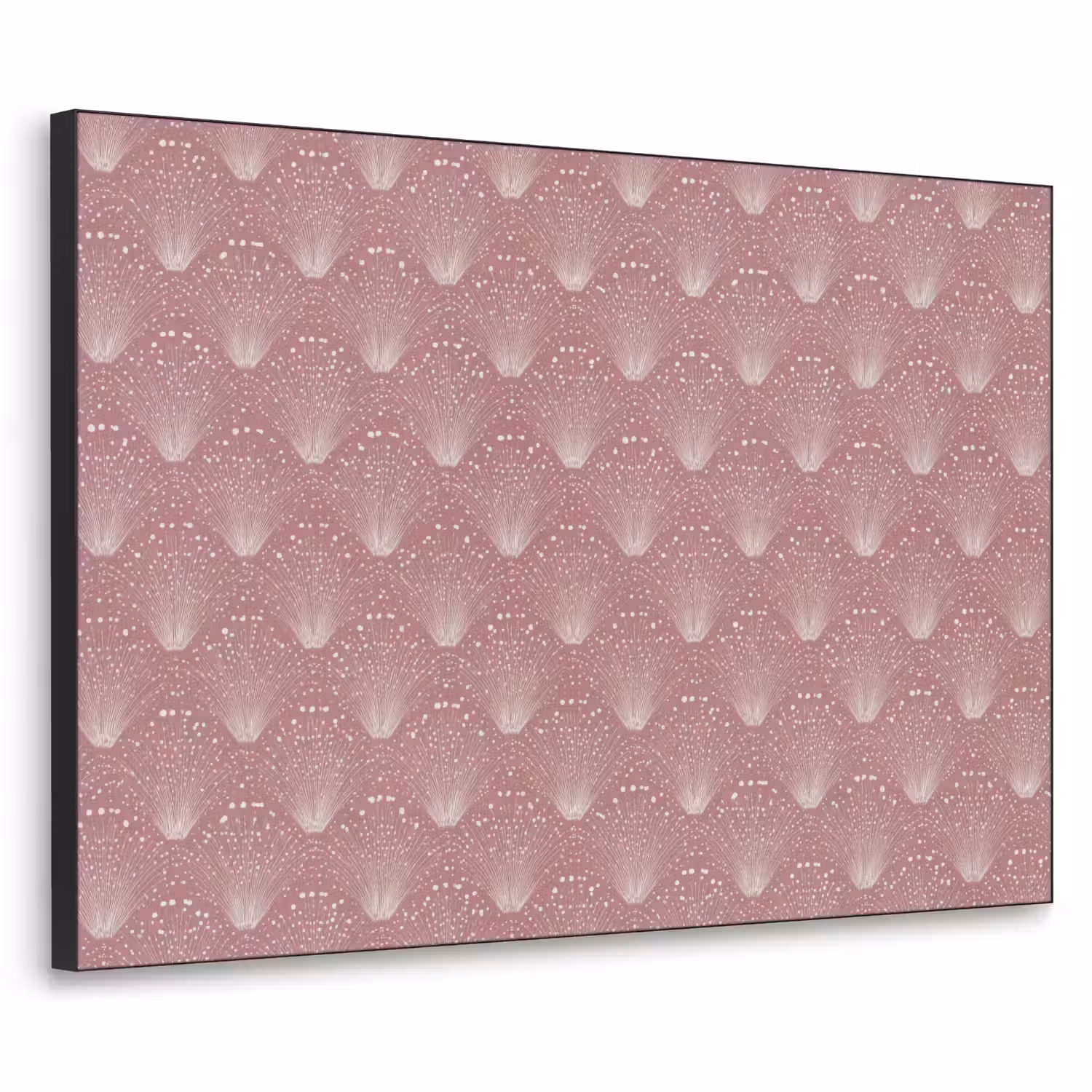 Trendy - Patroon - Roze Textielframe zwart klein 947 -3d
