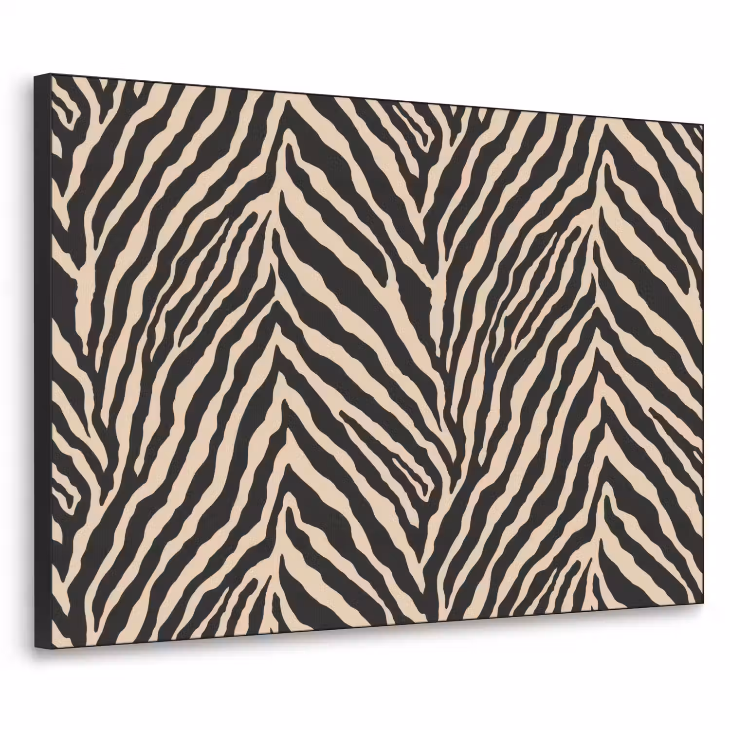 Zebra - Klassiek - Zwart Textielframe zwart klein 947 -3d