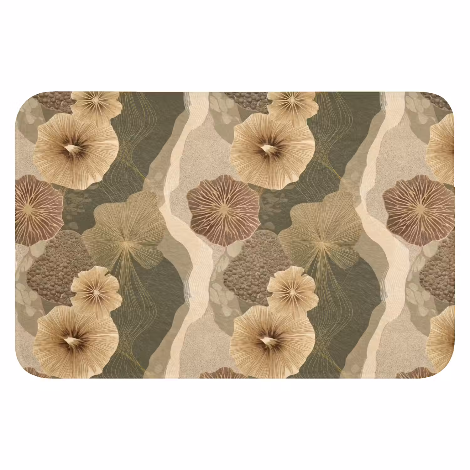 Abstract - Modern - Groen Badmat klein 997 -3d