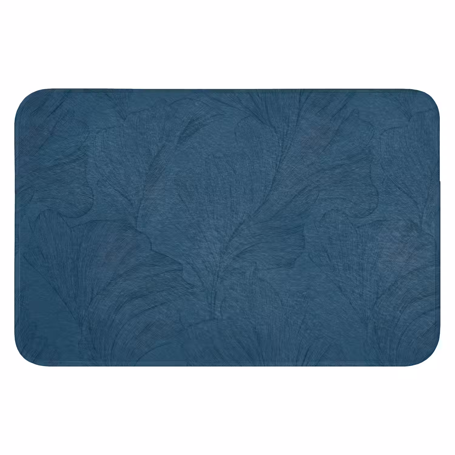 Abstract - Patroon - Donkerblauw - Elegant Badmat klein 997 -3d