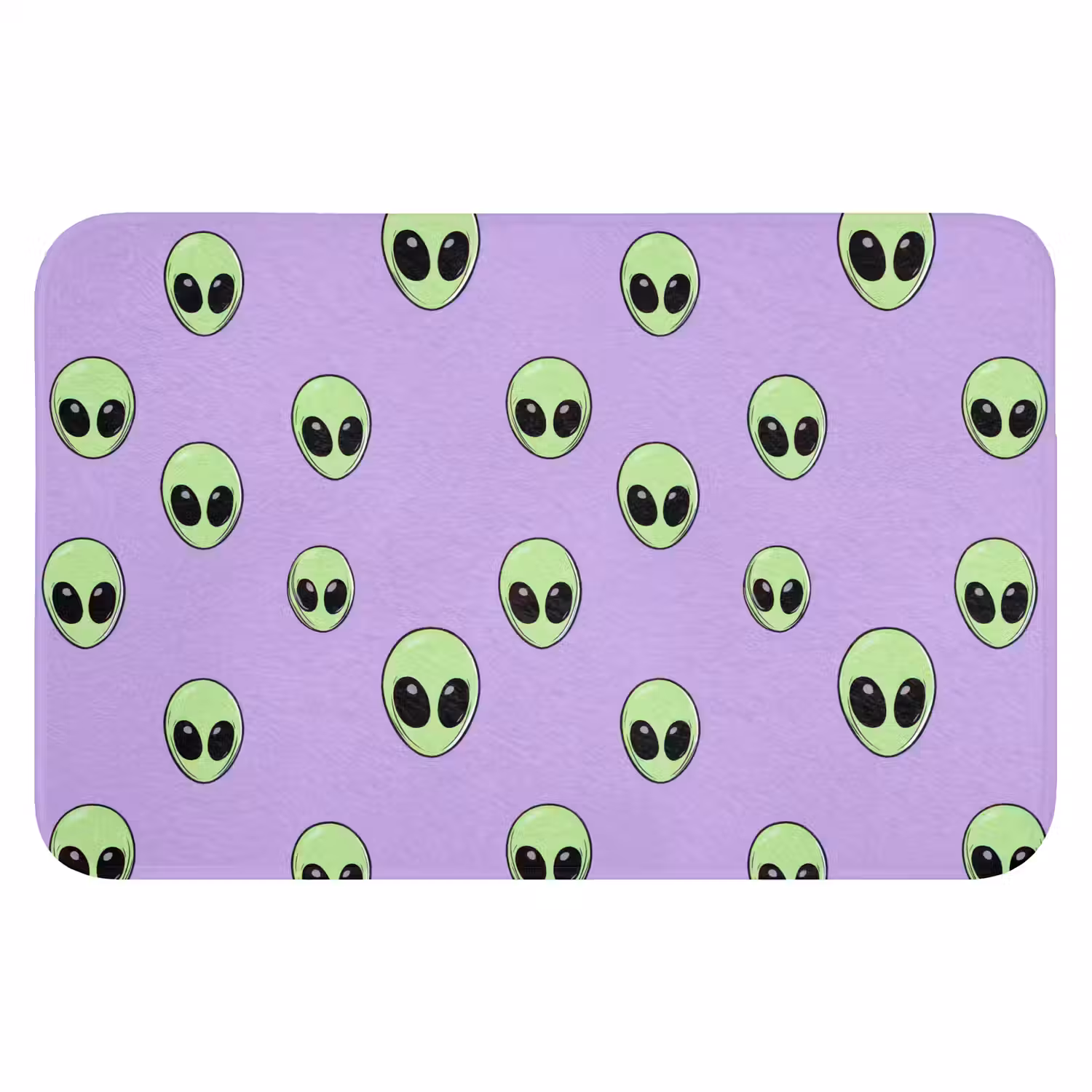 Alien - Retro - Lila Badmat klein 997 -3d