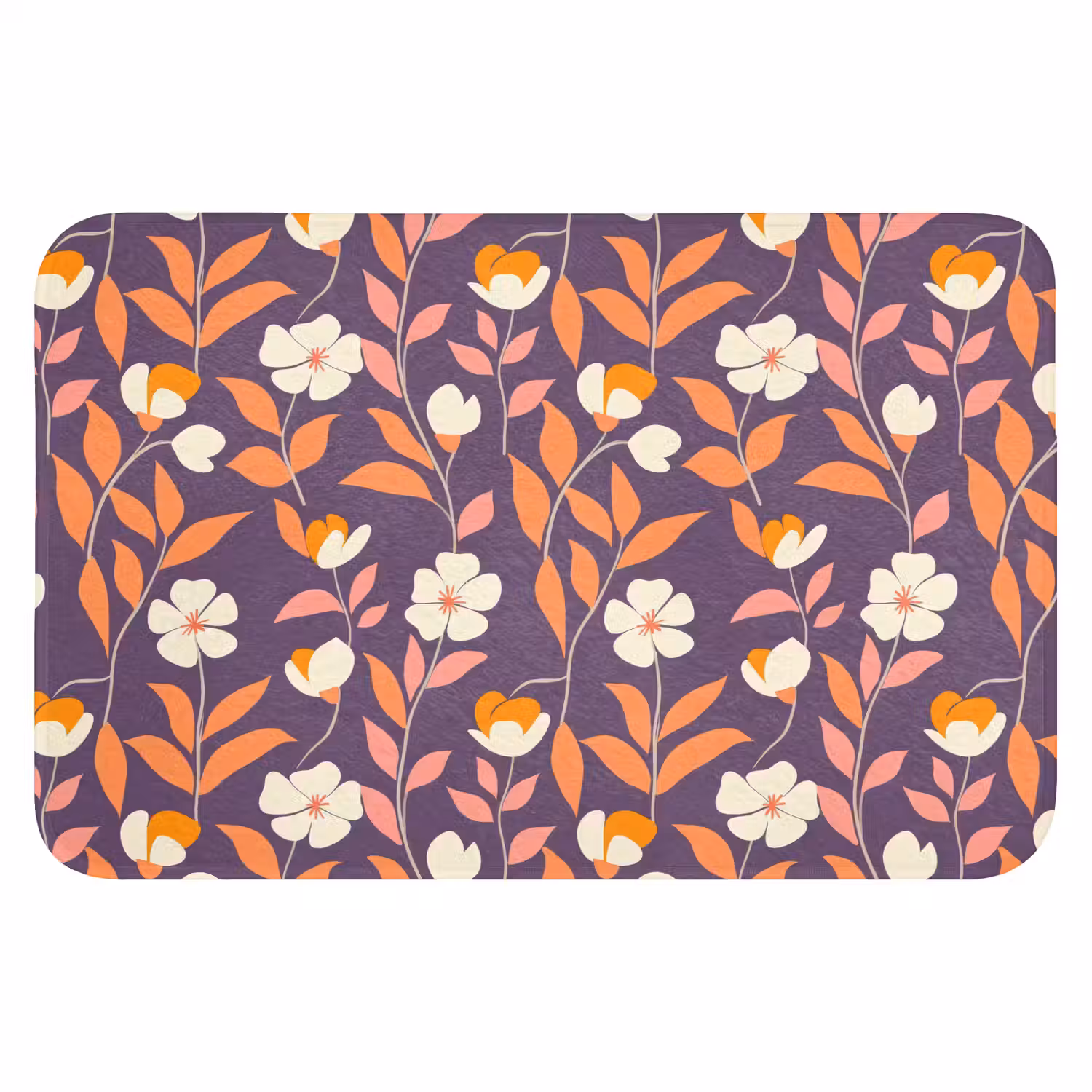 Boho - Vintage - Paars Badmat klein 997 -3d