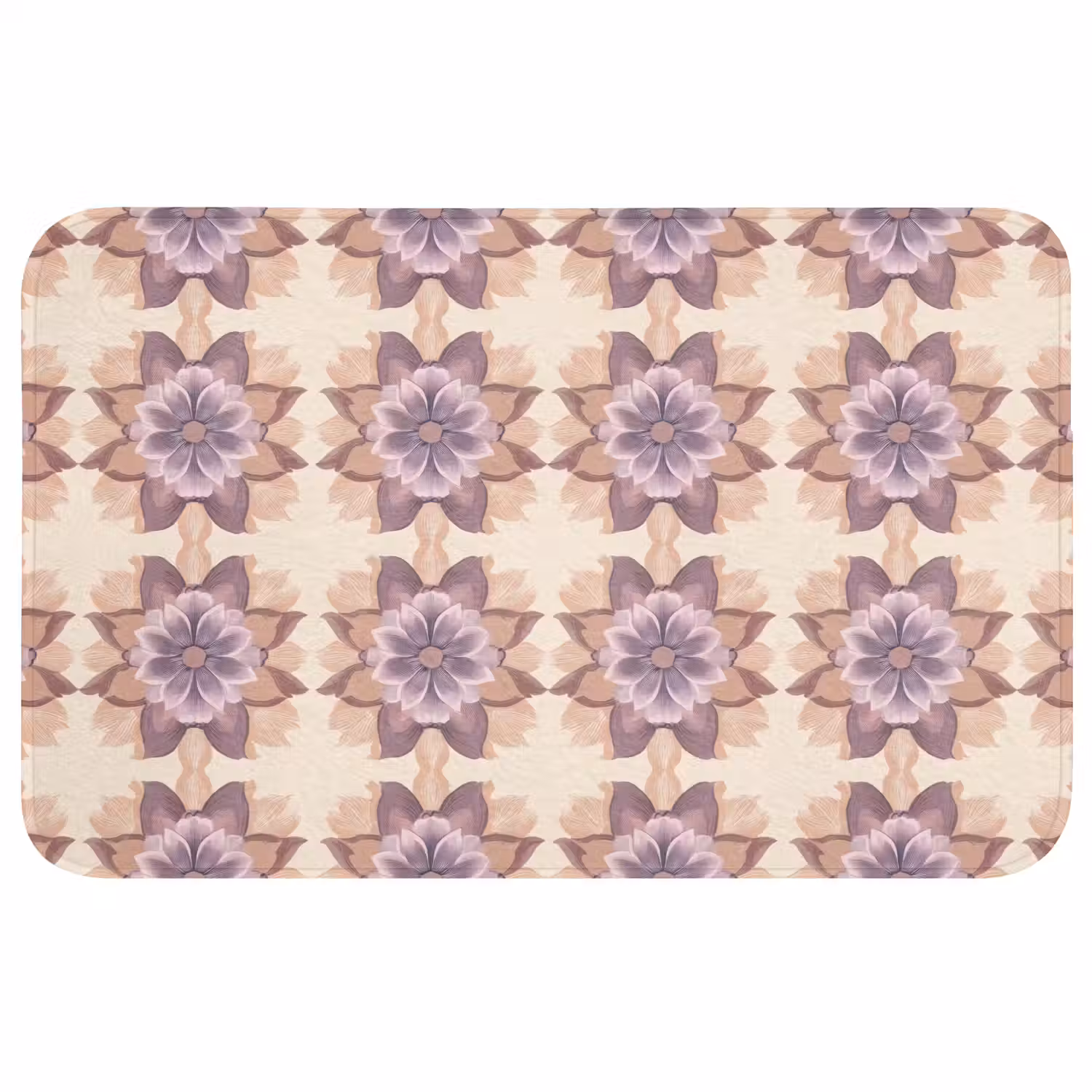 Klassiek - Patroon - Paars Badmat klein 997 -3d