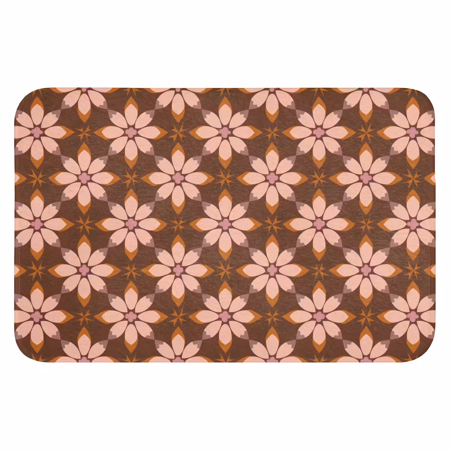 Klassiek - Retro - Bruin Badmat klein 997 -3d