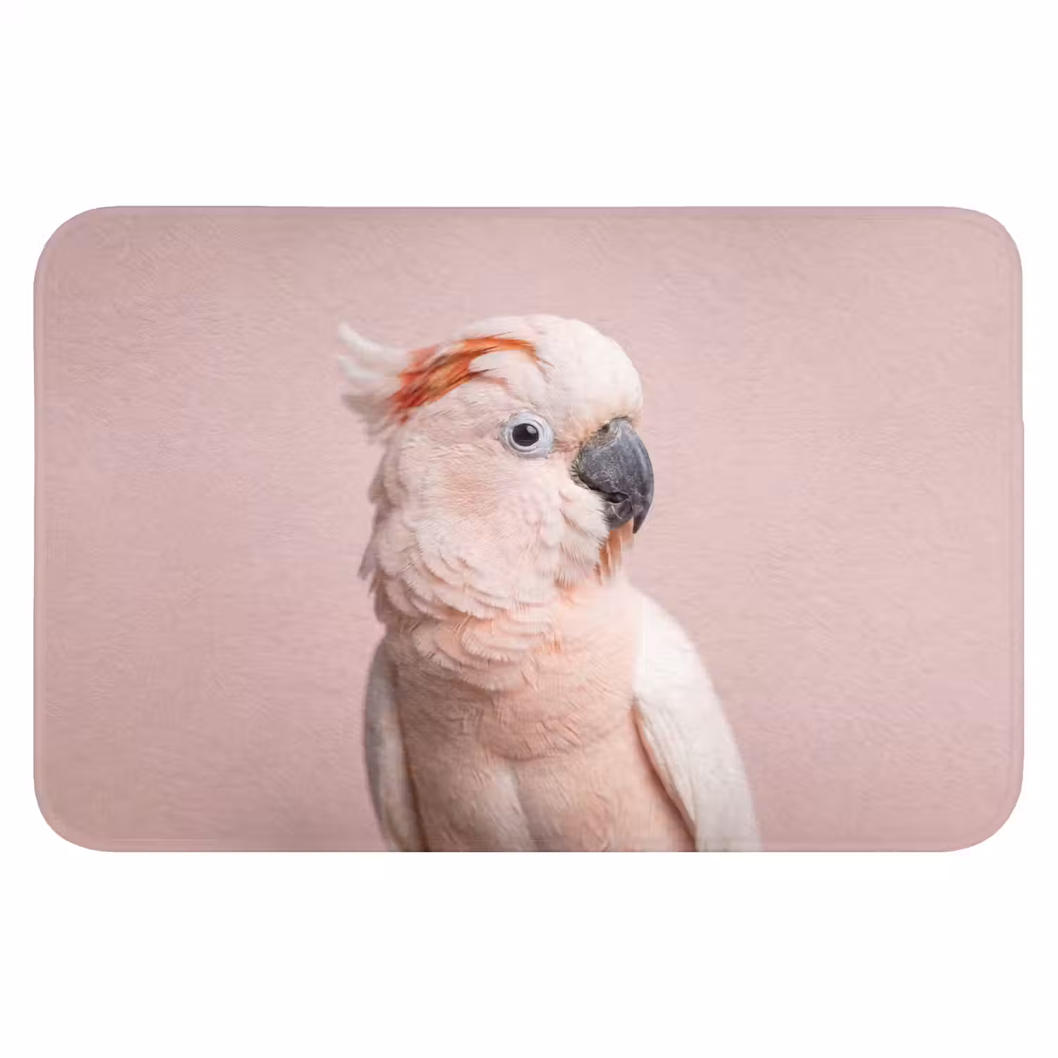 Kaketoe - Portret - Roze Badmat klein -3d