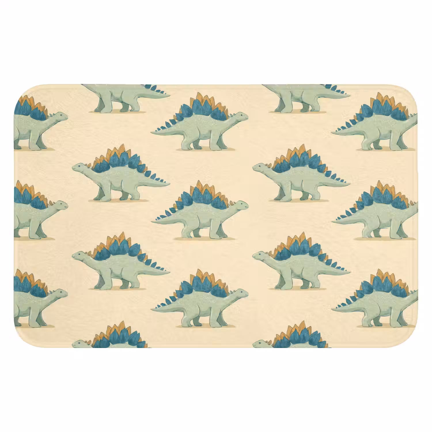 Dino - Patroon - Groen Badmat klein 997 -3d