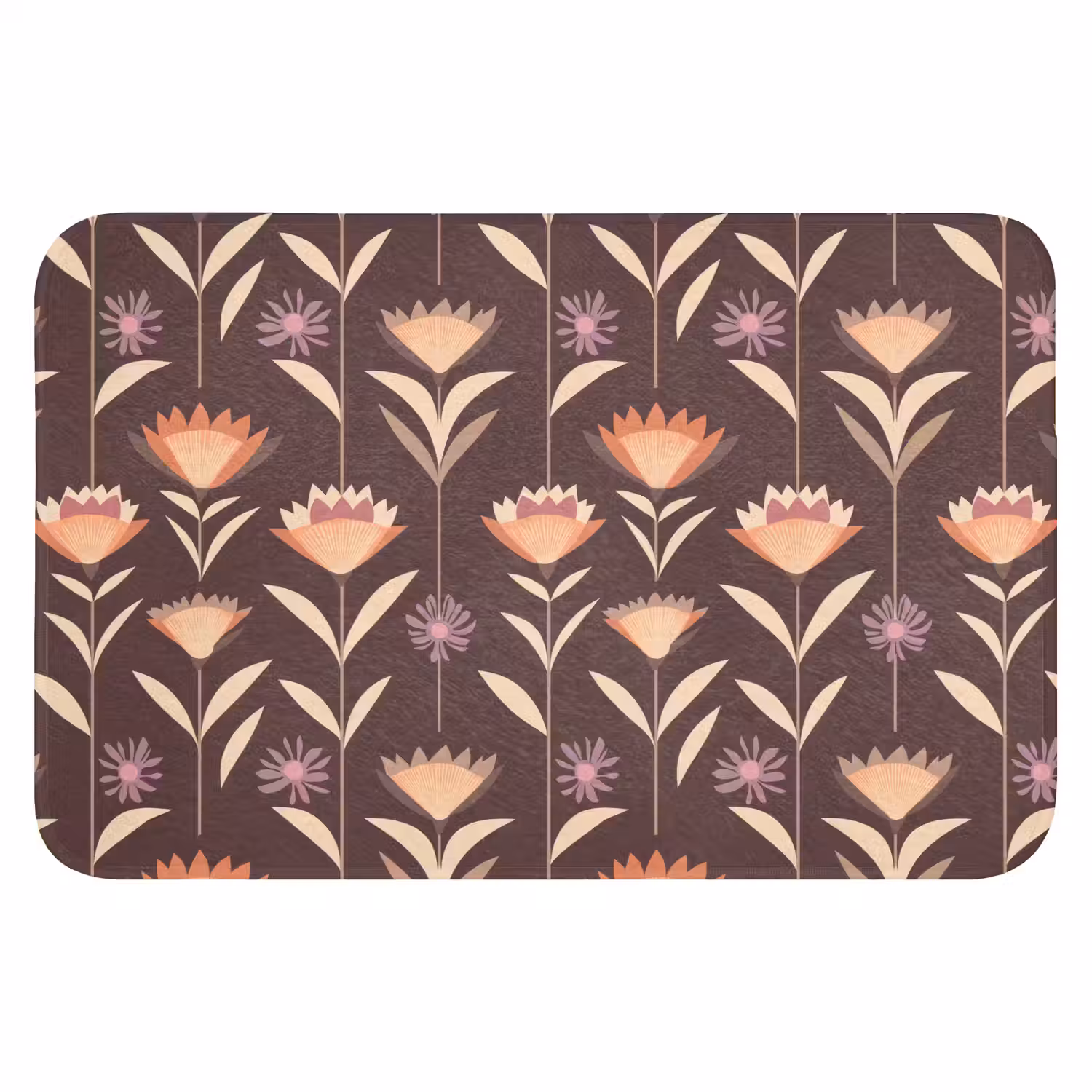 Elegant - Retro - Bruin Badmat klein 997 -3d