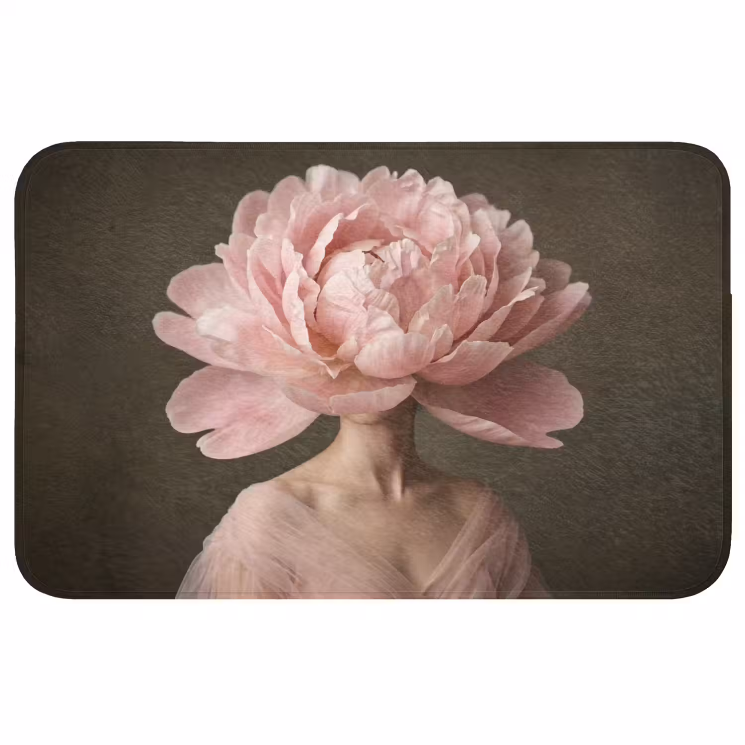Gezicht - Roos - Roze Badmat klein -3d