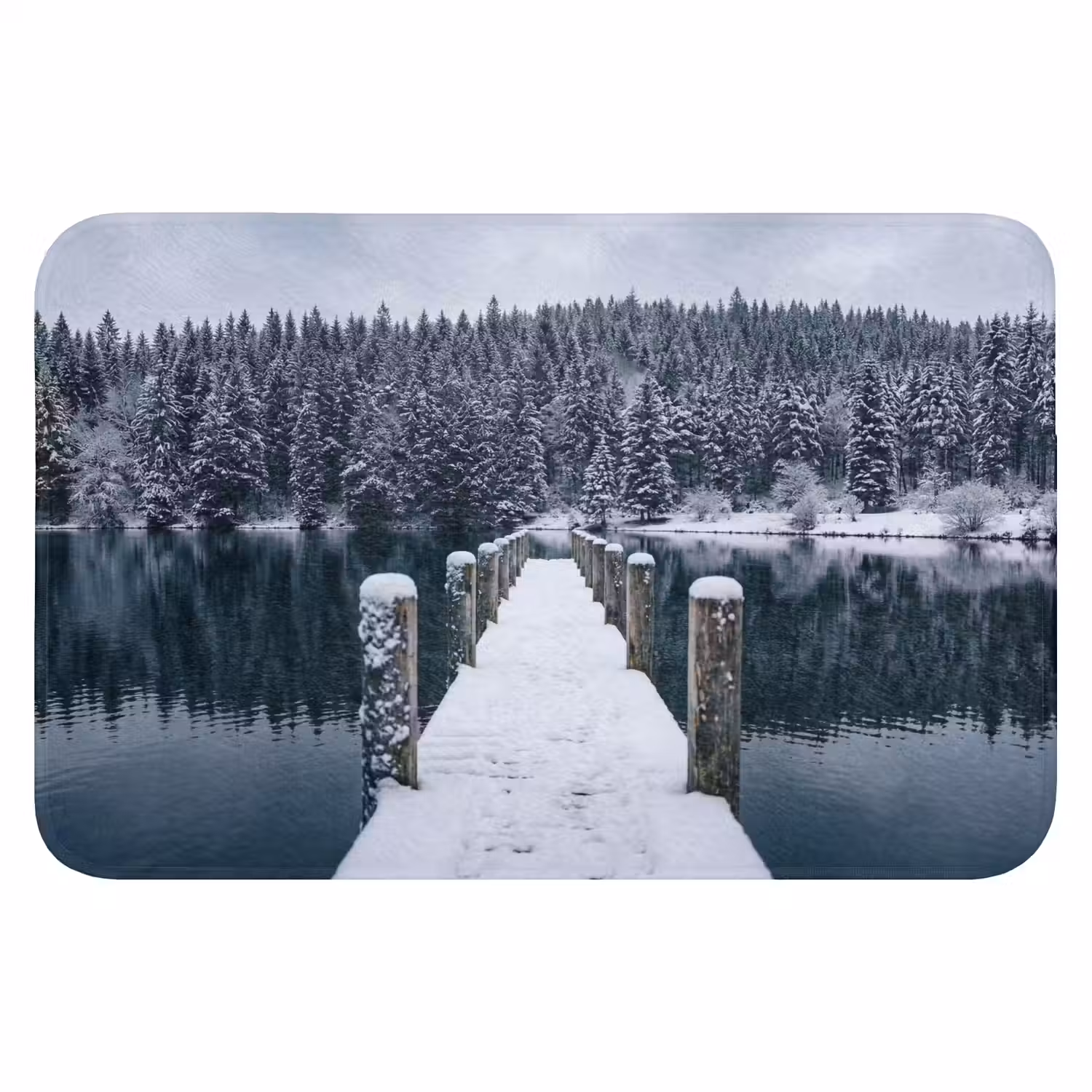 Steiger - Meer - Sneeuw - Bergen - Rustgevend Badmat klein -3d