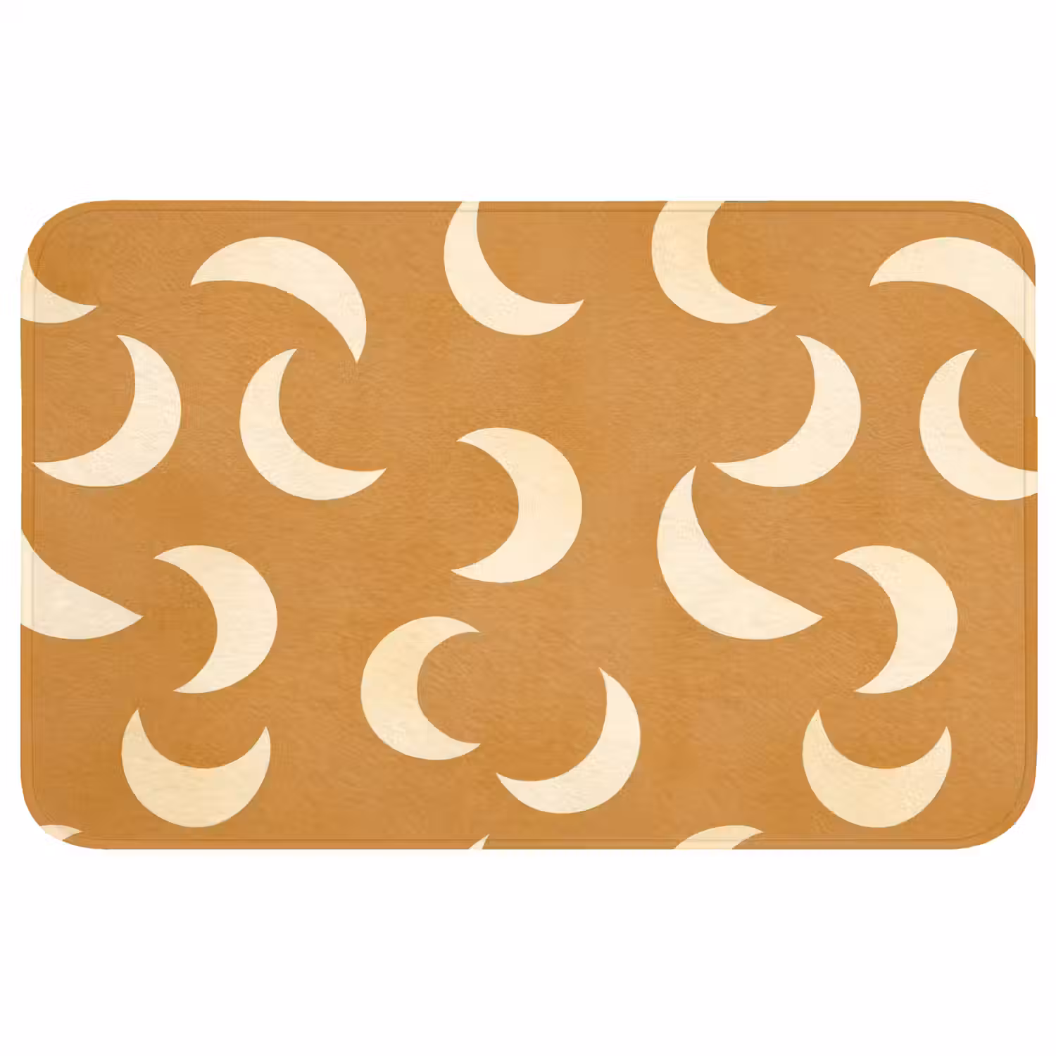 Manen - Patroon - Oker Badmat middel 997 -3d