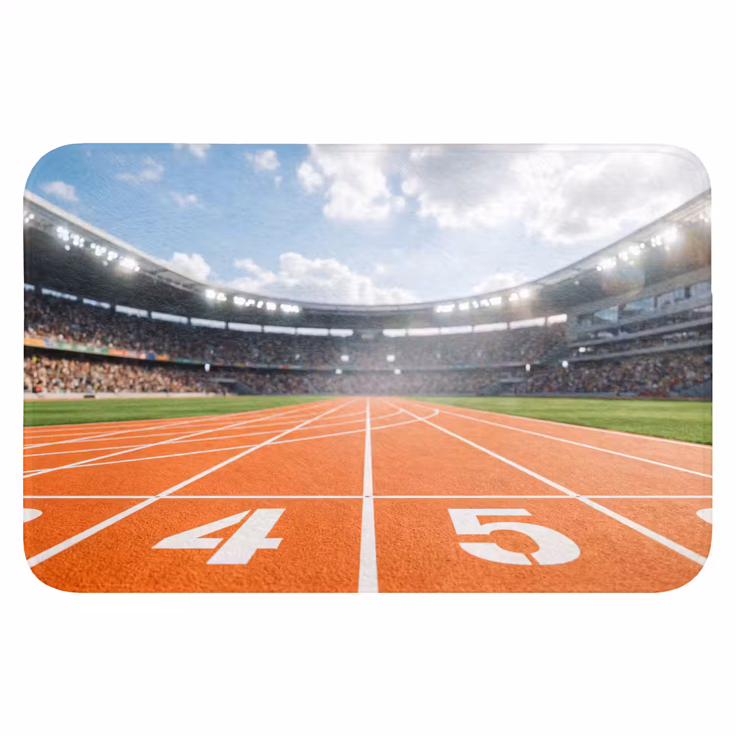 Sintelbaan - Stadion - Sport -Oranje Badmat klein -3d