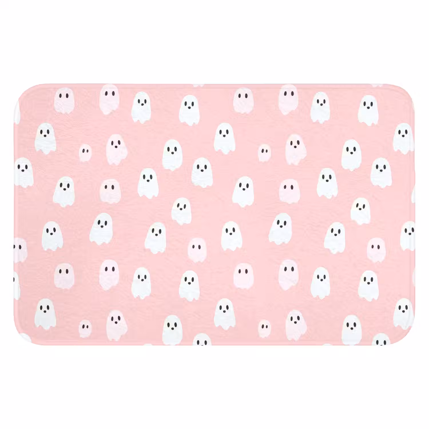 Spookjes - Patroon - Roze Badmat klein 997 -3d