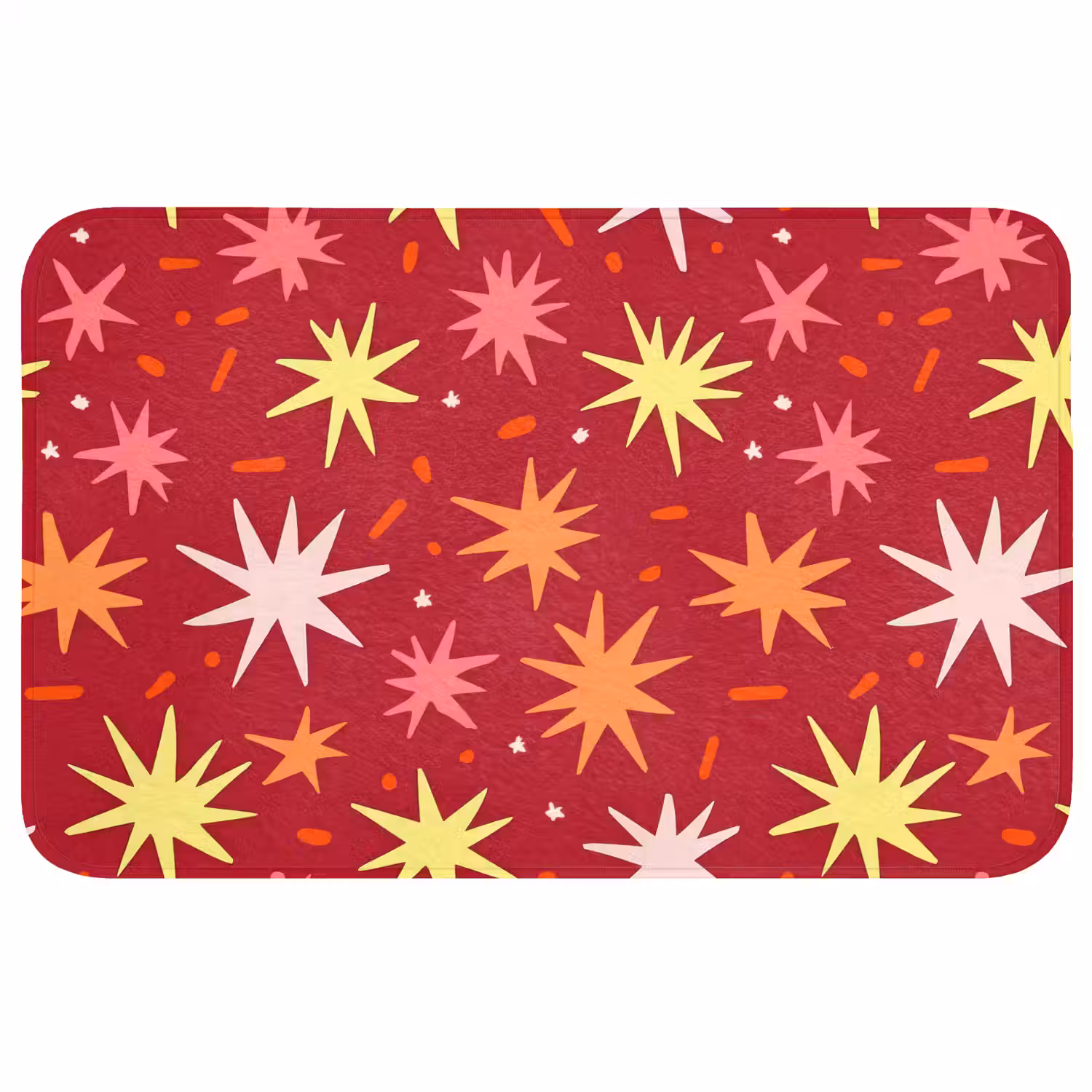 Sterren - Speels - Rood Badmat middel 997 -3d
