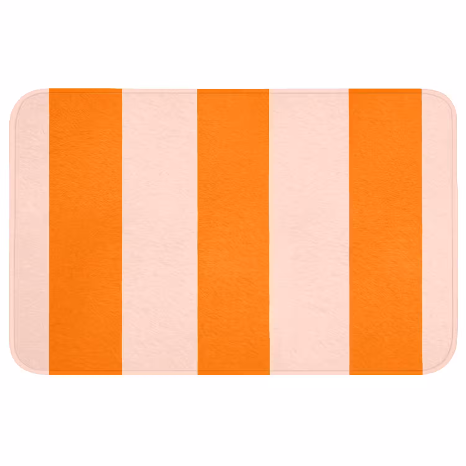 Strepen - Modern - Oranje Badmat middel 997 -3d