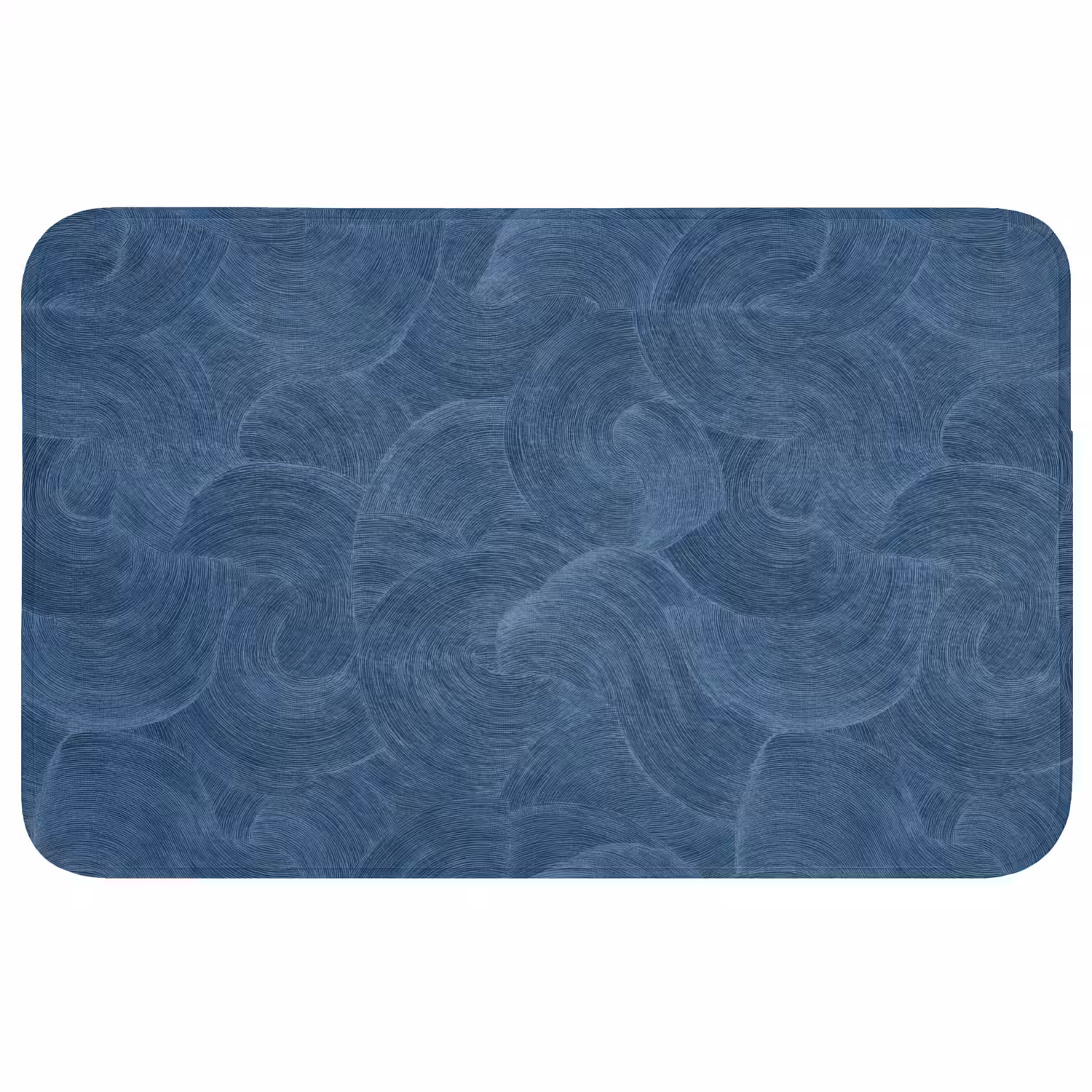 Golven - Textuur - Patroon - Blauw Badmat klein 997 -3d