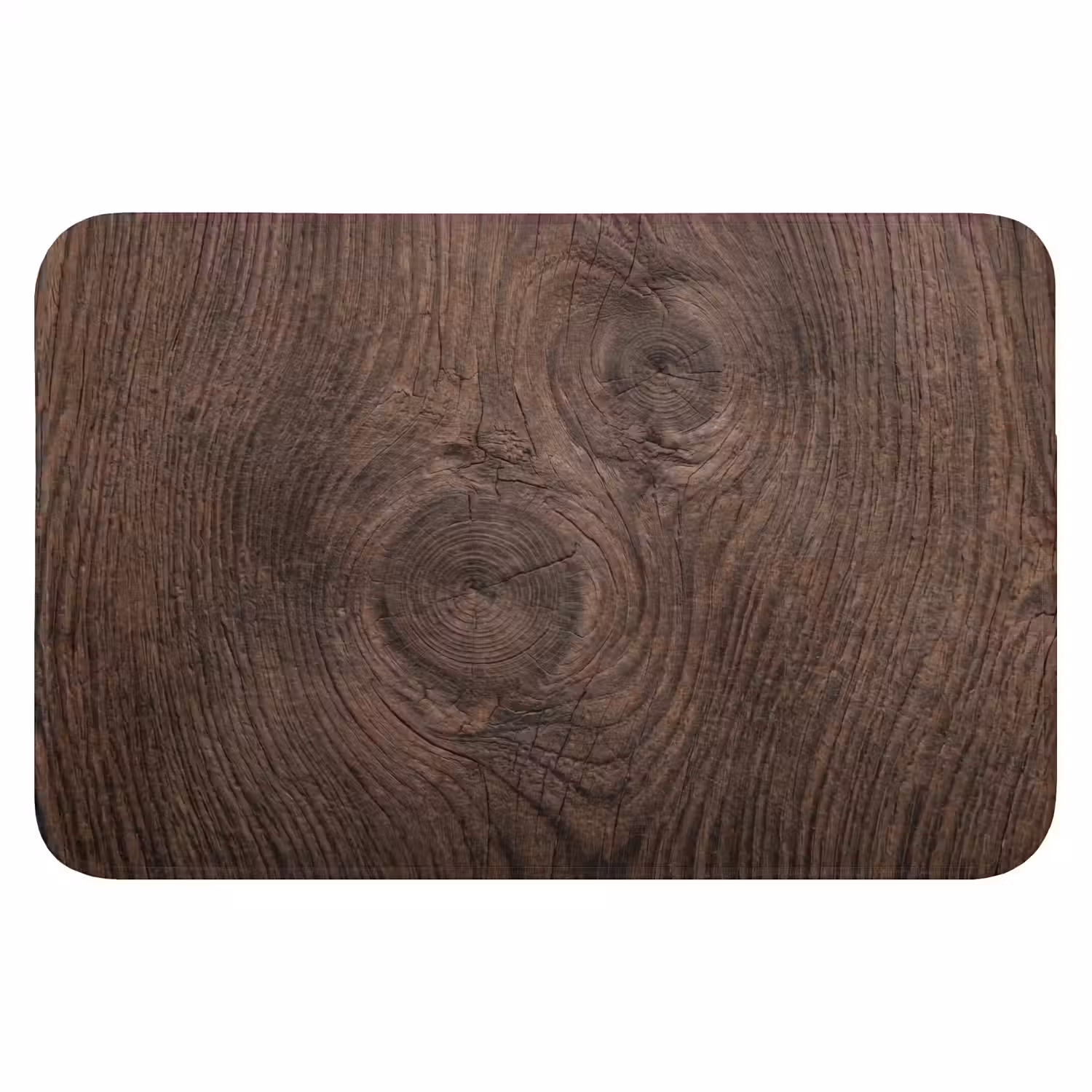 Houtnerf - Textuur - Patroon - Bruin - Rustiek Badmat klein -3d