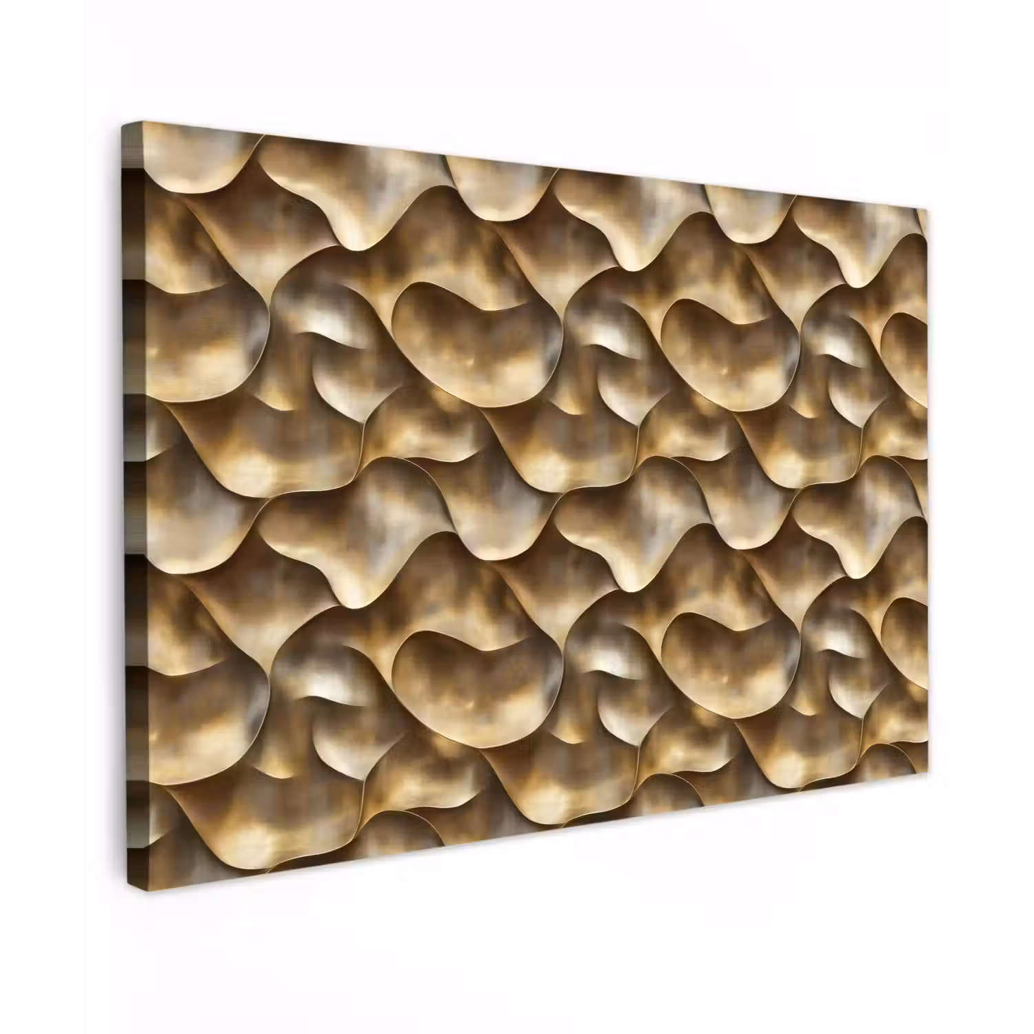 Abstract - Antiek - Goud canvas 2cm klein 34 -z3d