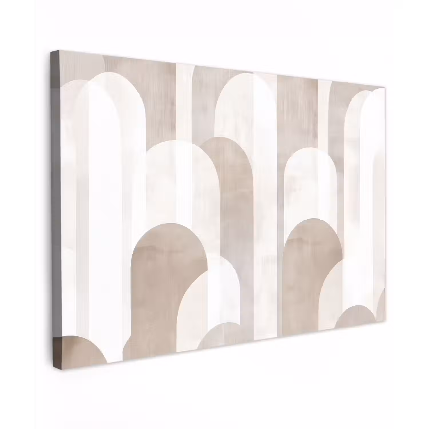 Abstracte bogen - Modern - Beige canvas 2cm klein -z3d
