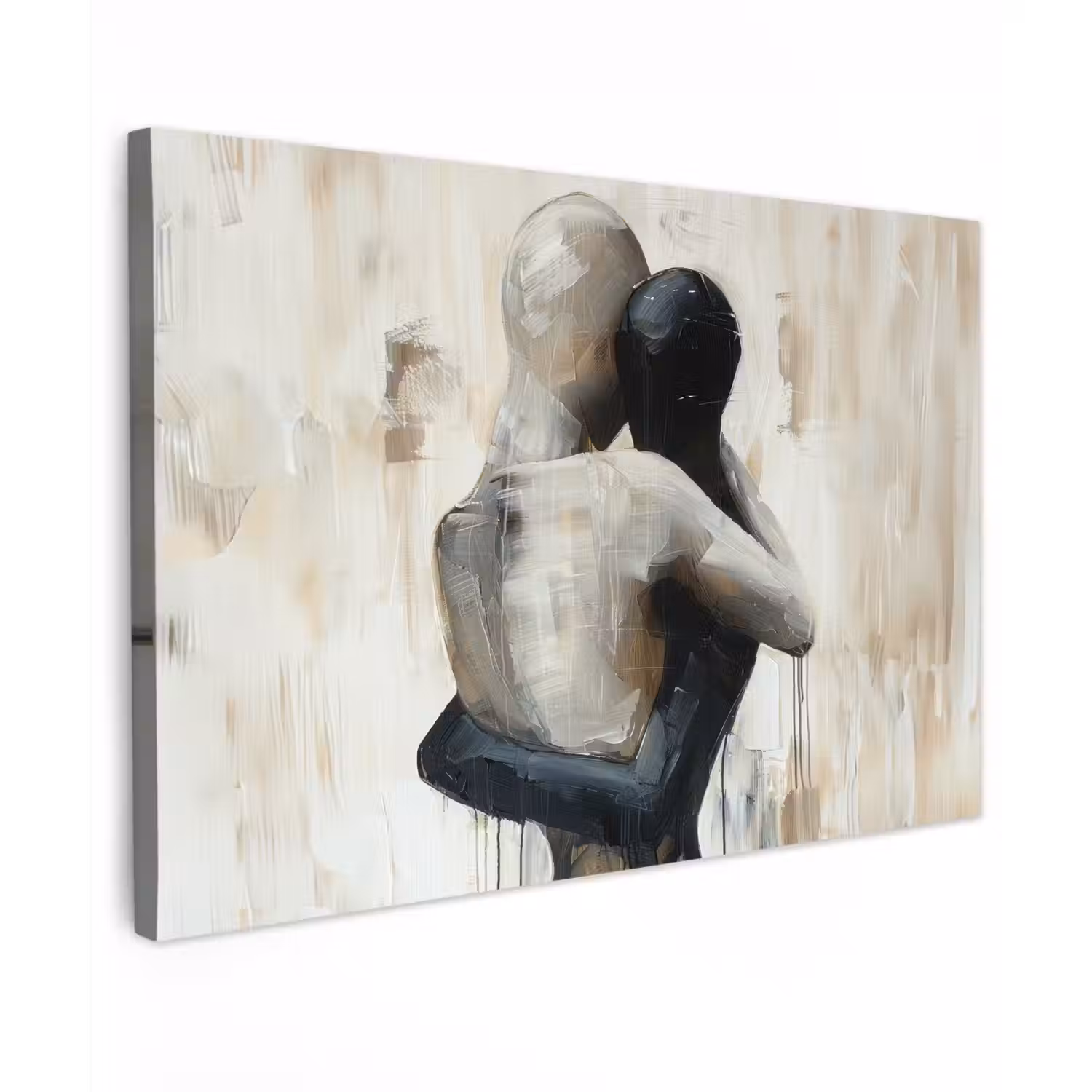 Abstract - Kunst - Mensen - Beige canvas 2cm klein -z3d