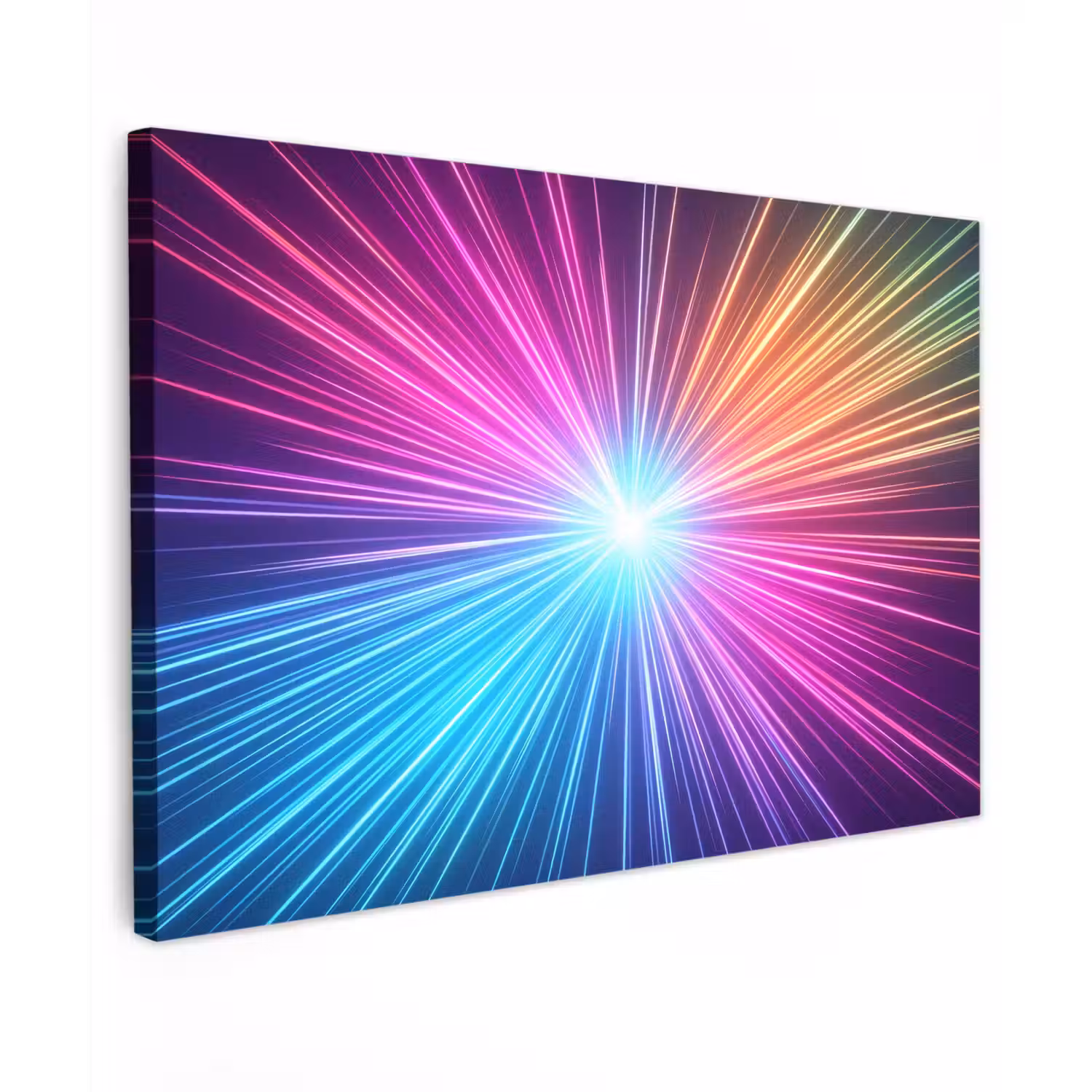 Abstract - Light - Burst - Modern - Colorful canvas 2cm klein -z3d