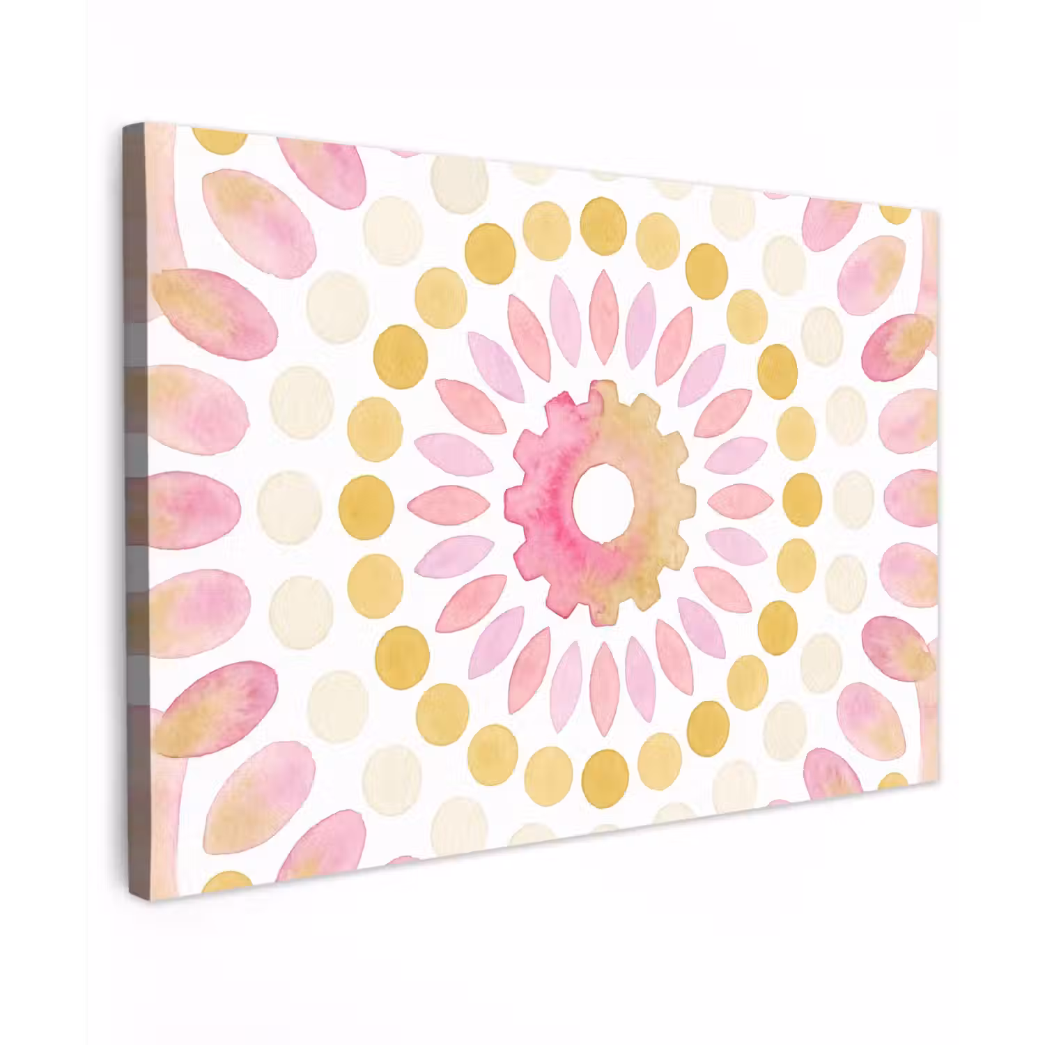 Abstract - Mandala - Kunst - Modern - Roze canvas 2cm klein -z3d