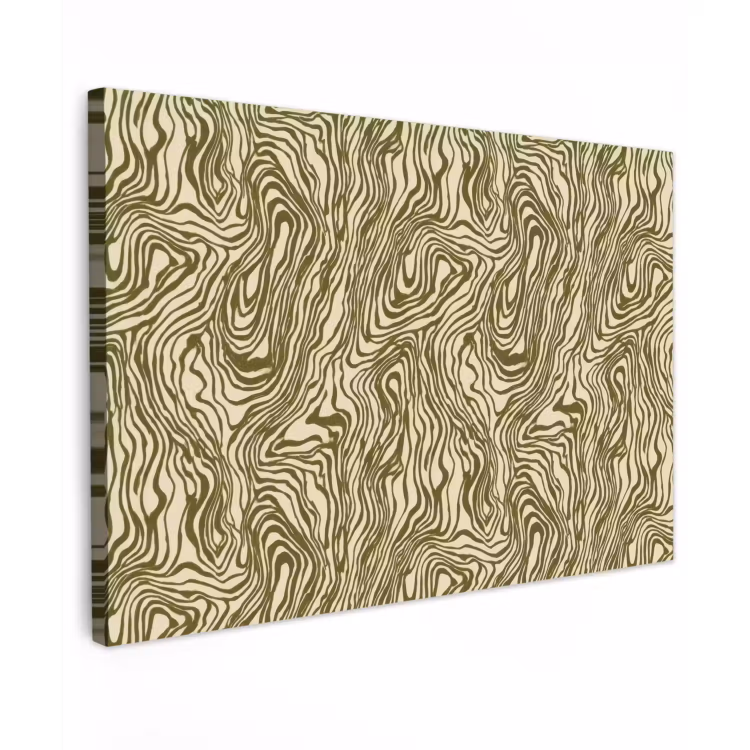 Abstract - Marmer - Groen canvas 2cm klein 34 -z3d