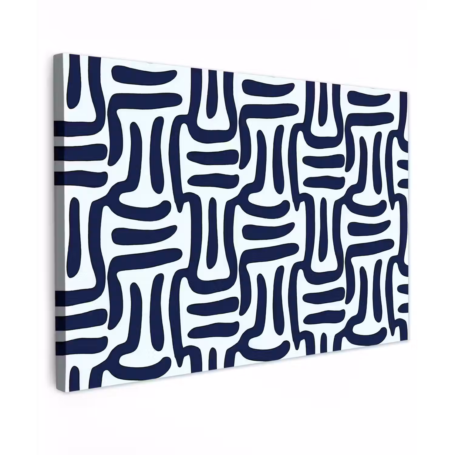 Abstract - Modern - Blauw canvas 2cm klein 34 -z3d