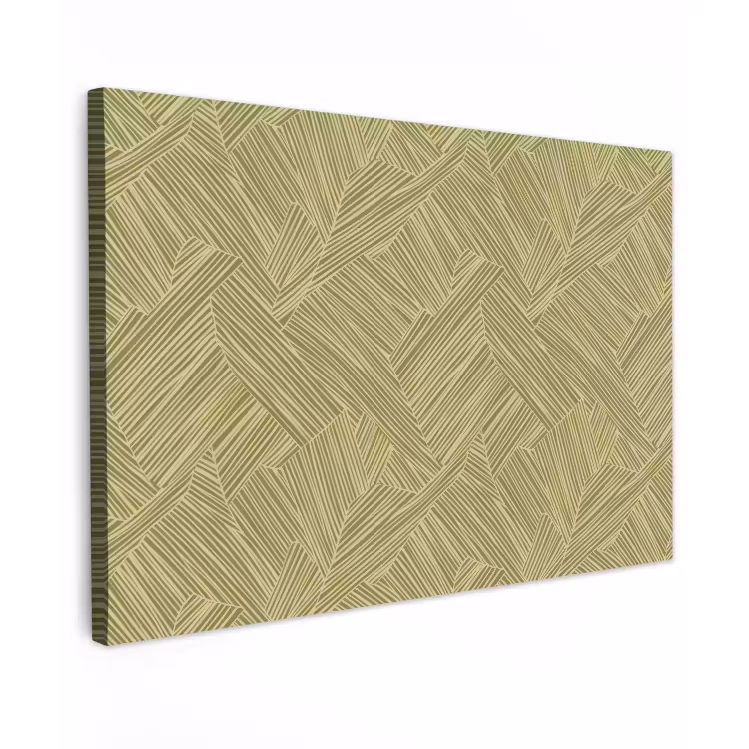 Abstract - Modern - Groen canvas 2cm klein 34 -z3d