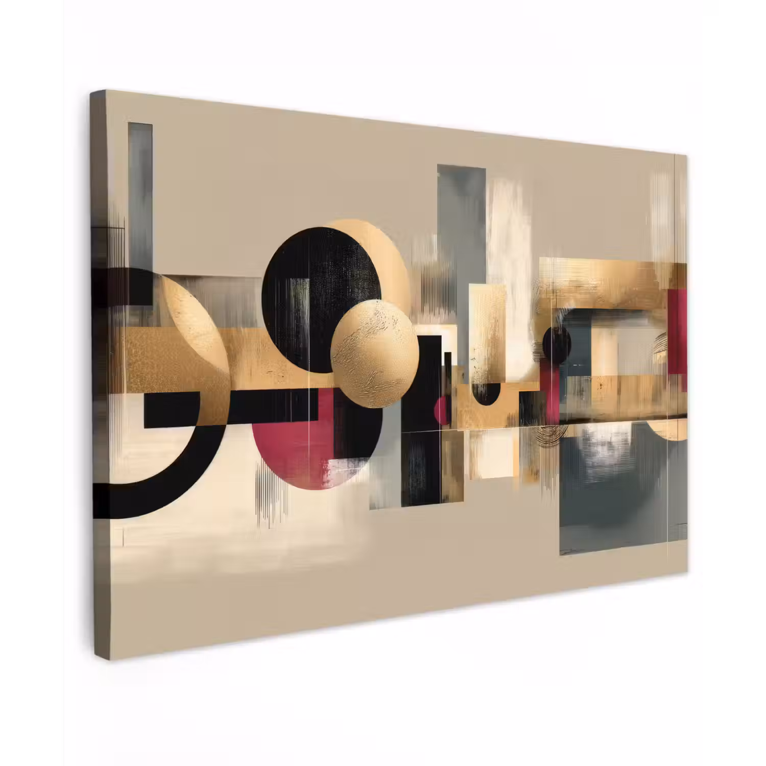 Abstract - Vormen - Beige - Texturen canvas 2cm klein -z3d