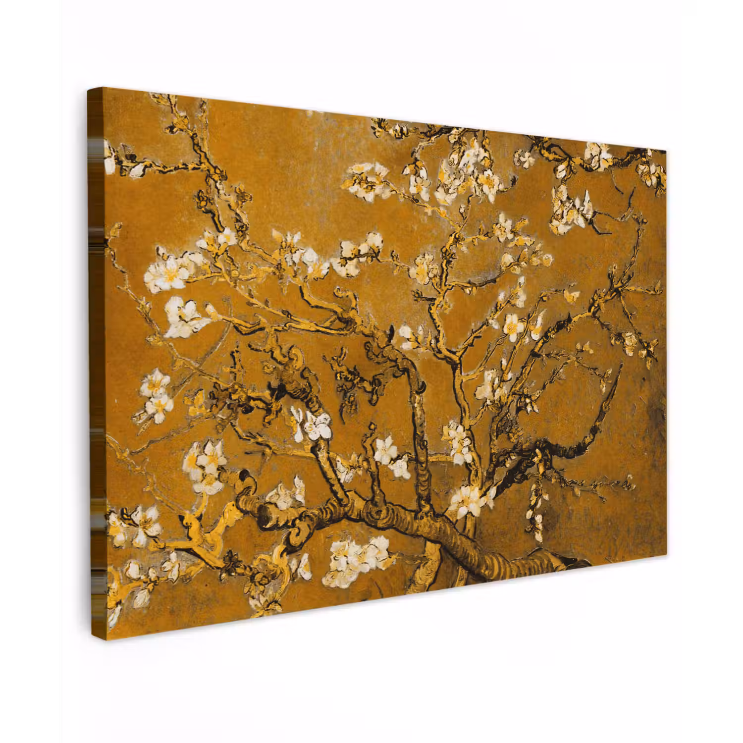 Amandelbloesem - Kunst - Van Gogh - Goud canvas 2cm klein -z3d