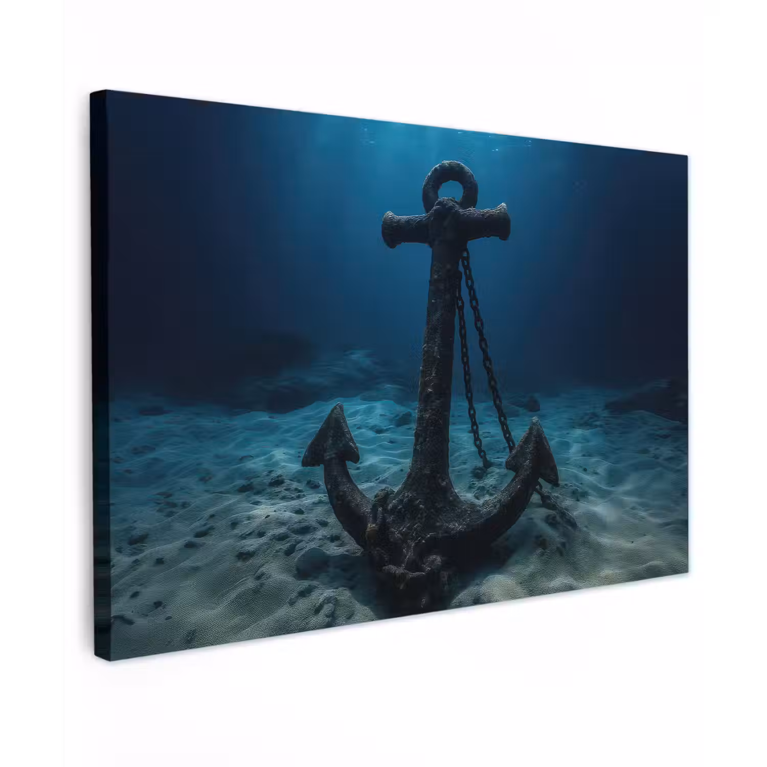 Anker - Ijzer - Zeebodem - Zand canvas 2cm klein -z3d