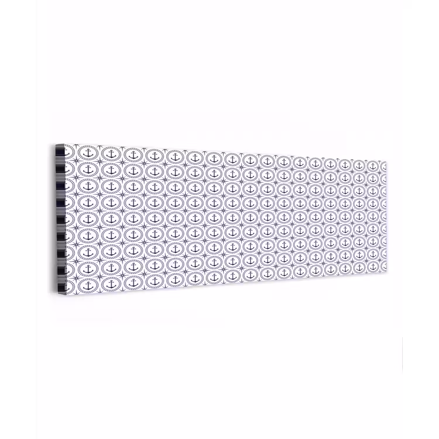 Anker - Haven - Blauw - Wit canvas 2cm klein 828 -z3d
