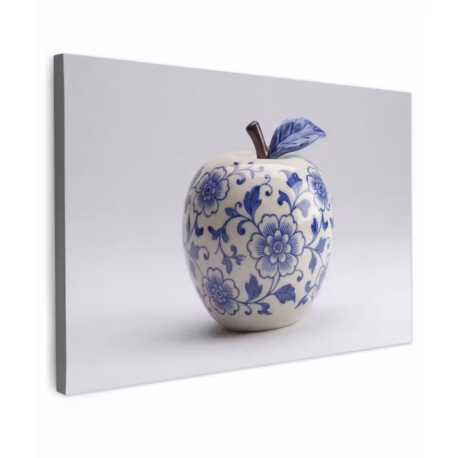 Appel - Blauw - Klassiek canvas 2cm klein -z3d