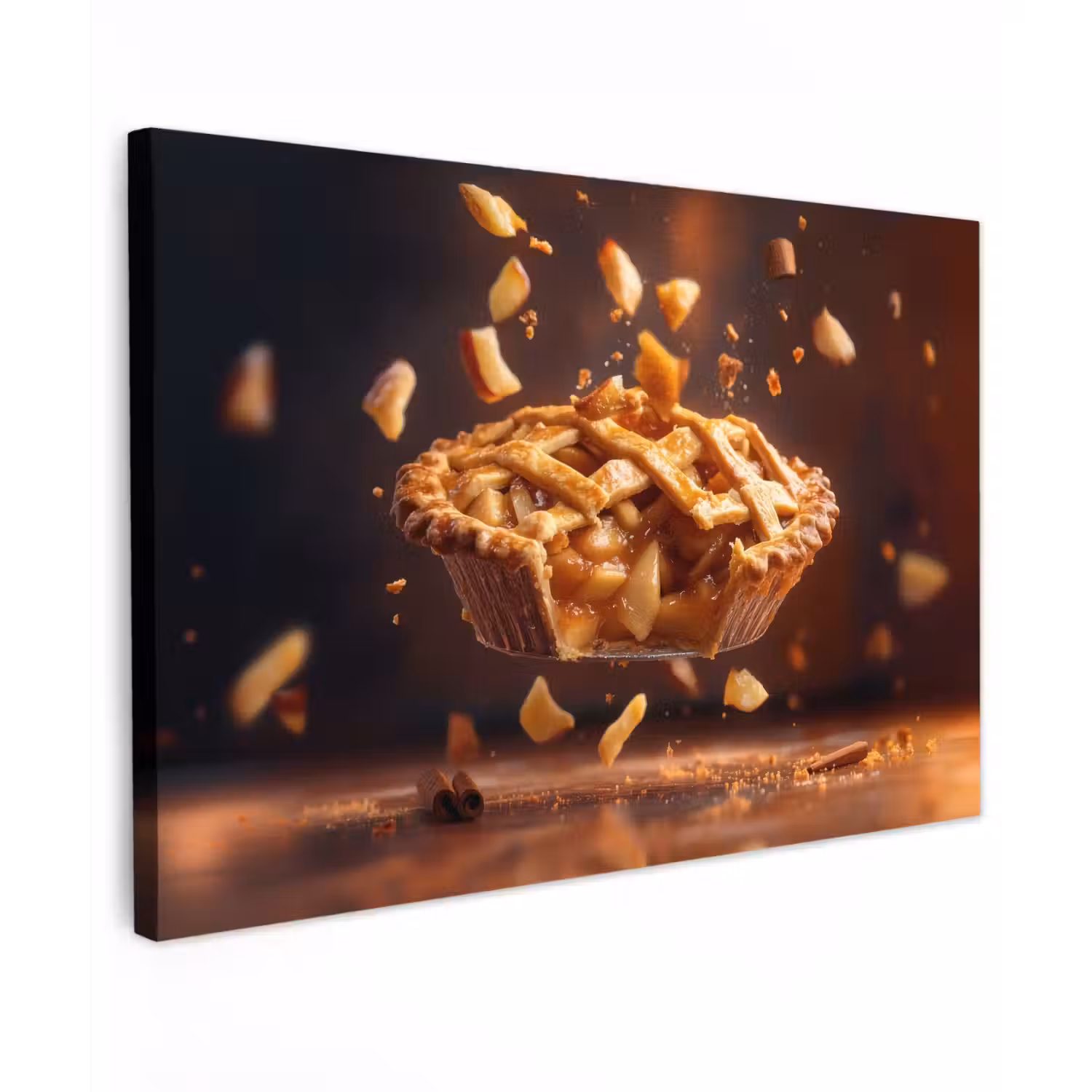Appel - Taart - Warm - Eten canvas 2cm klein -z3d