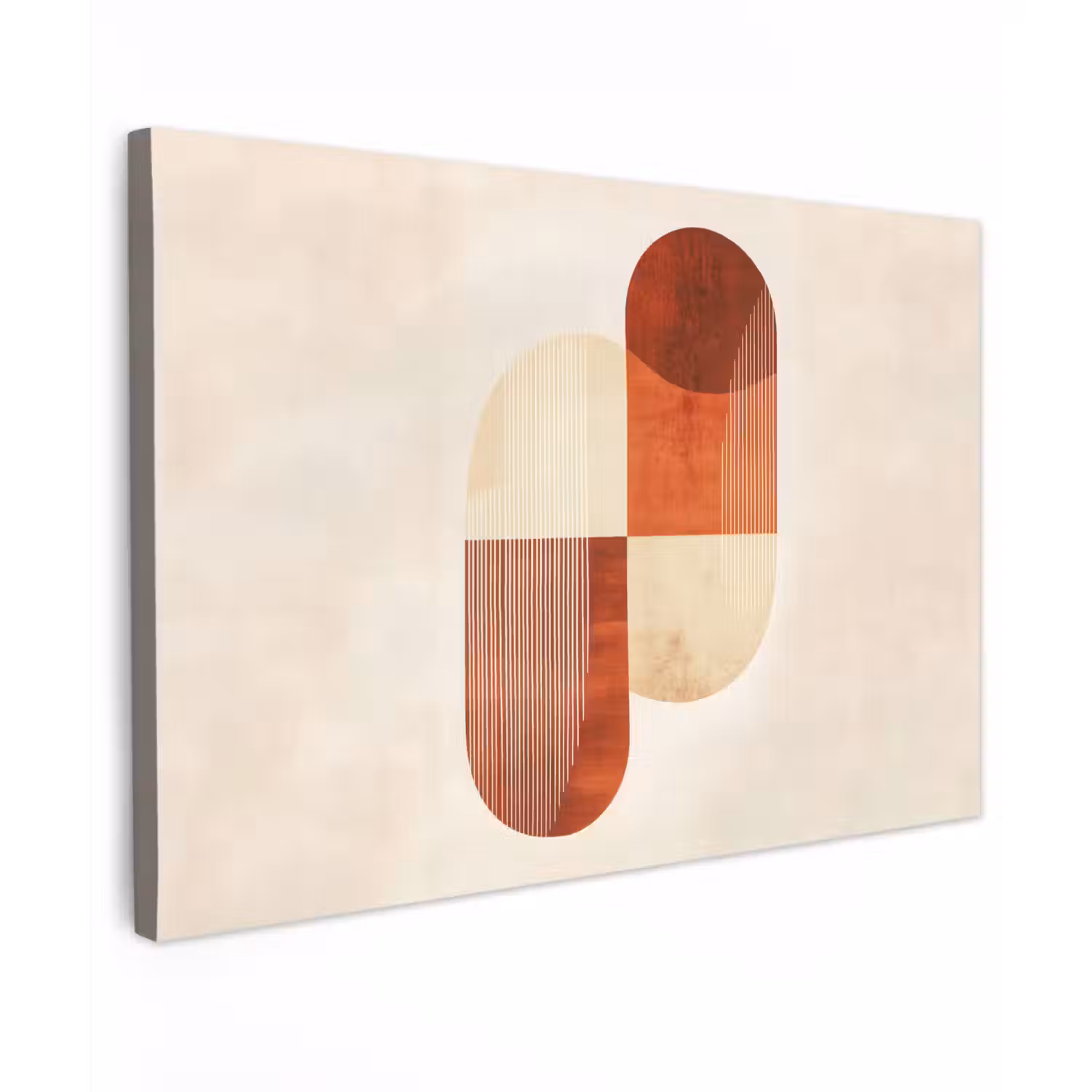 Bogen - Beige - Vormen canvas 2cm klein -z3d