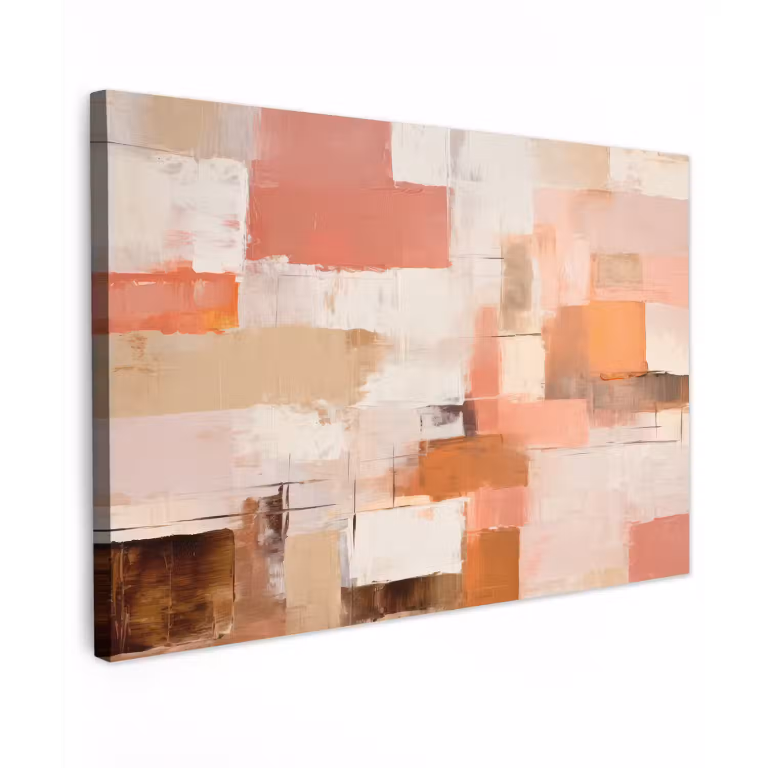 Kunst - Roze - Abstract canvas 2cm klein -z3d