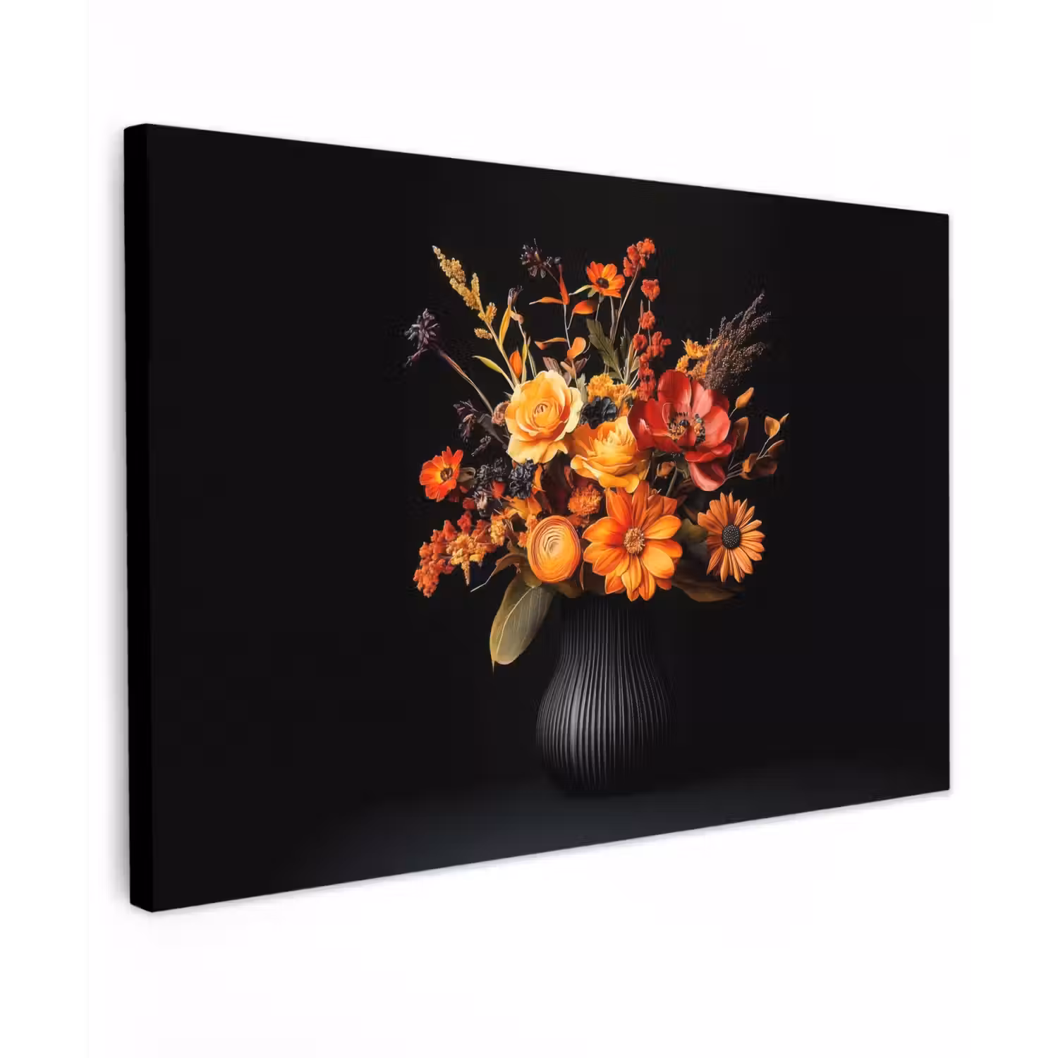 Herfst - Boeket - Oranje canvas 2cm klein -z3d