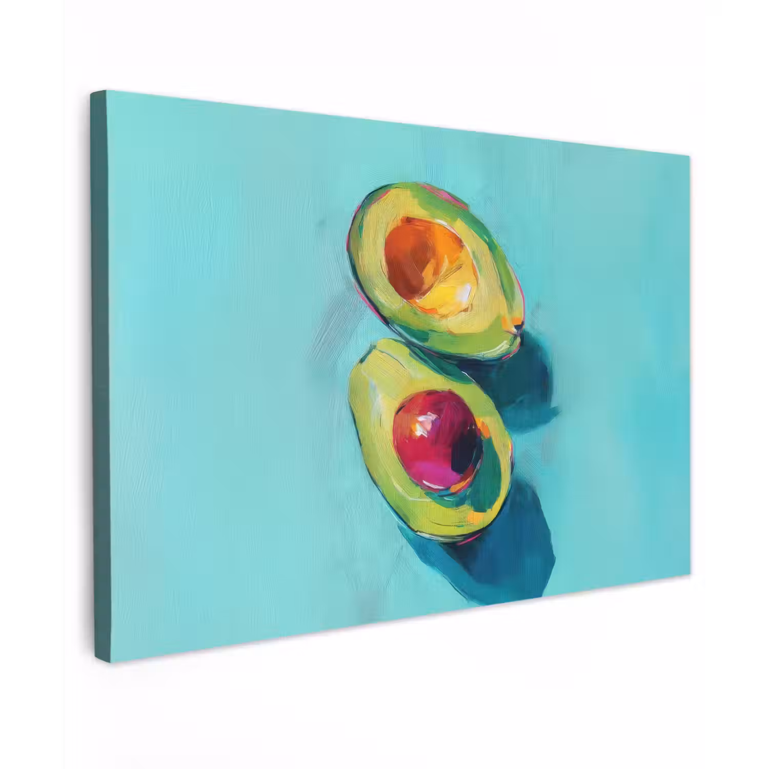 Avocado - Groen - Pit - Schaduw canvas 2cm klein -z3d