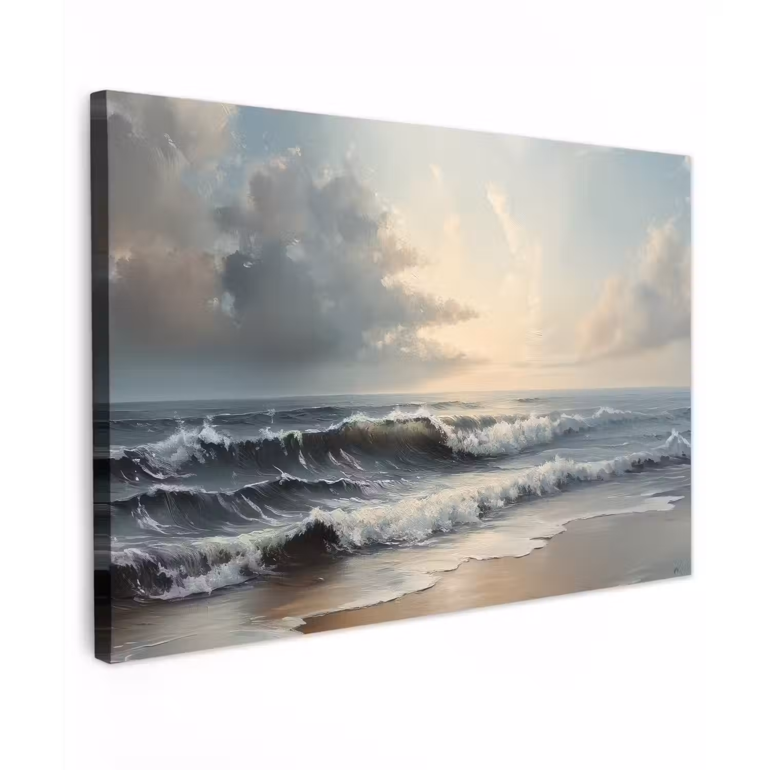 Strand - Zee - Zonsondergang canvas 2cm klein -z3d