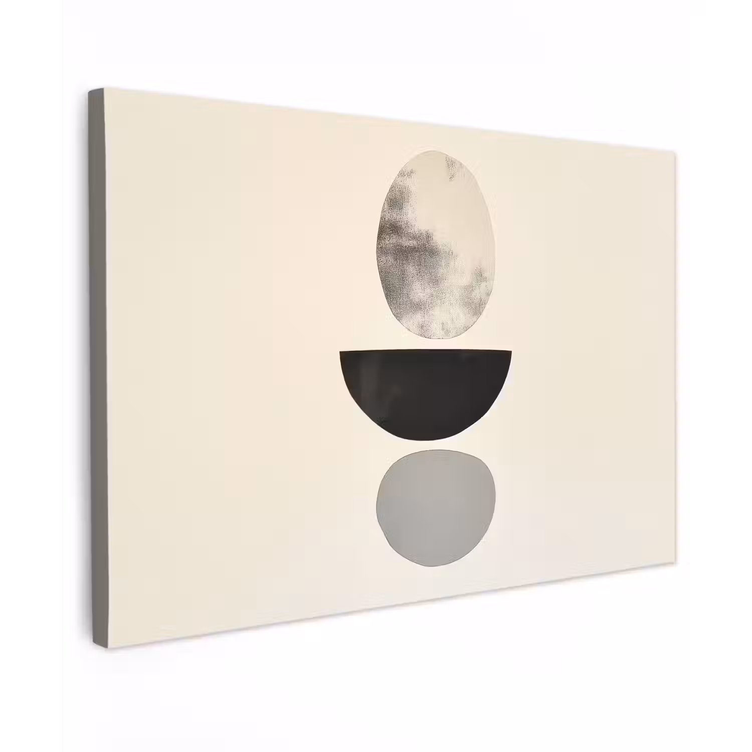 Beige - Japandi - Wabi sabi canvas 2cm klein -z3d