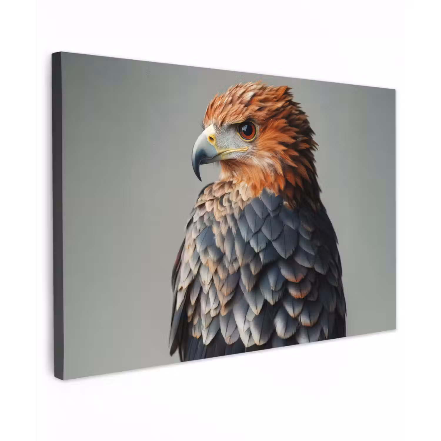 Vogel - Realistisch - Veren - Bruin canvas 2cm klein -z3d