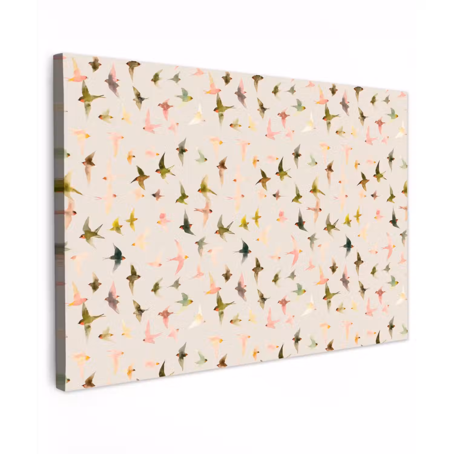 Vogels - Vliegen - Kleurrijk canvas 2cm klein 34 -z3d