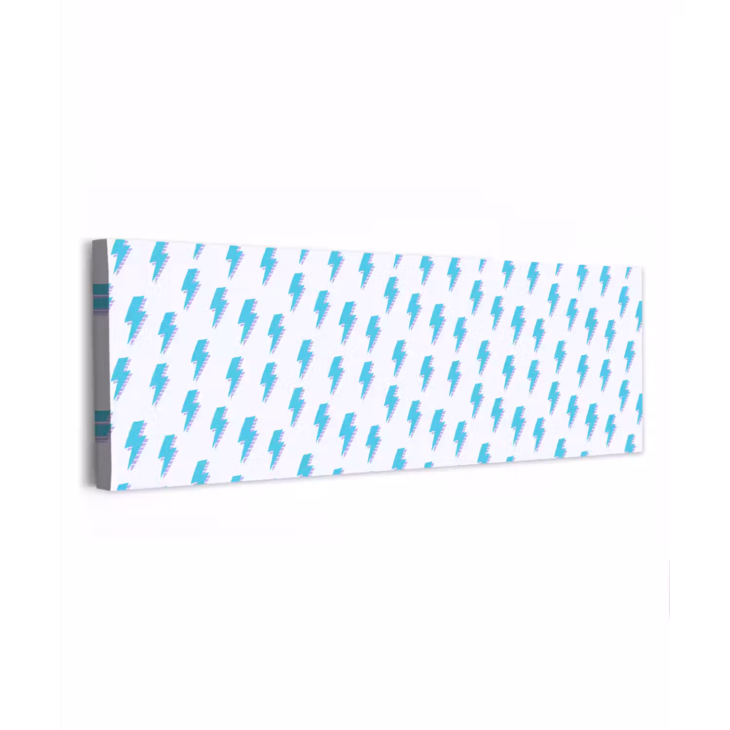 Blauw - Paars - Bliksem canvas 2cm klein 828 -z3d