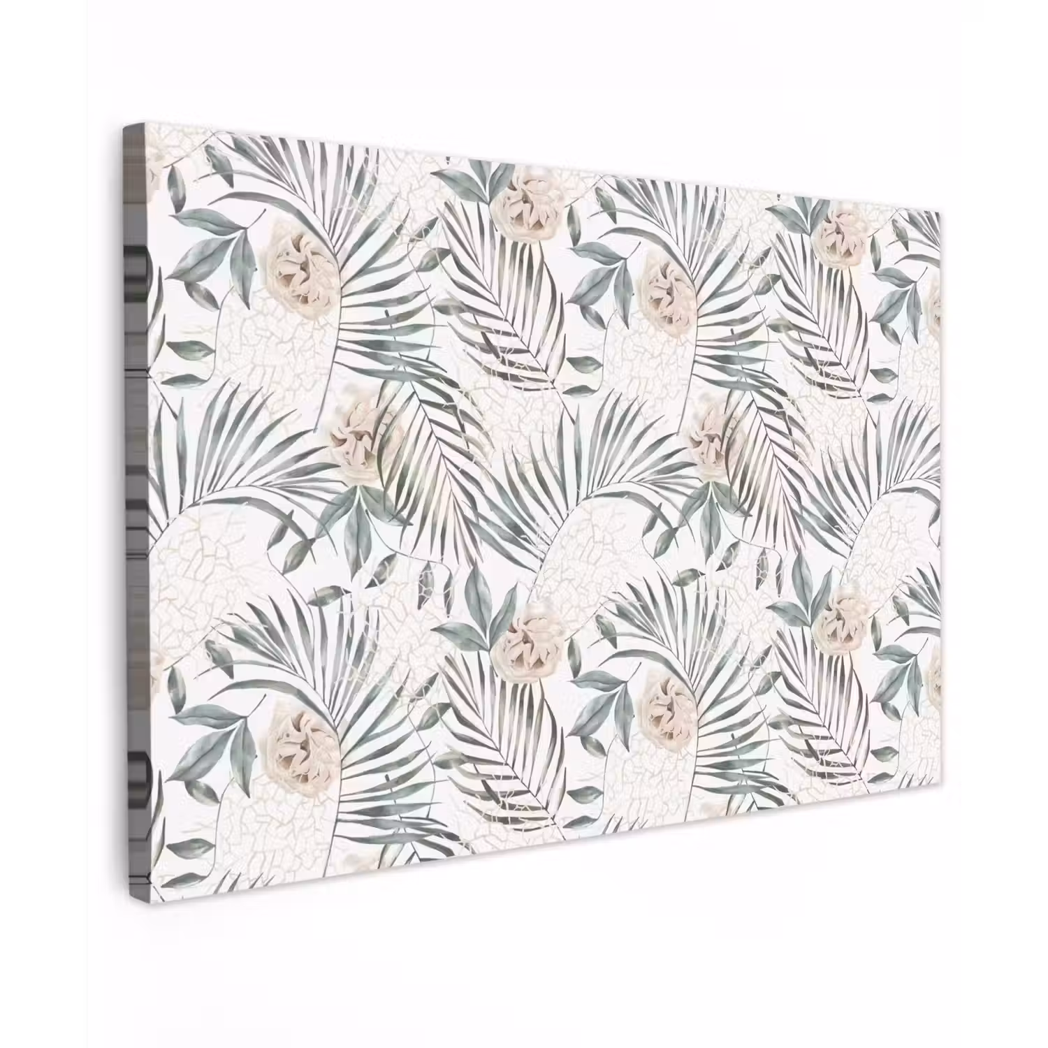 Bohemian - Bloemen - Bladeren - Jungle - Tropical canvas 2cm klein -z3d